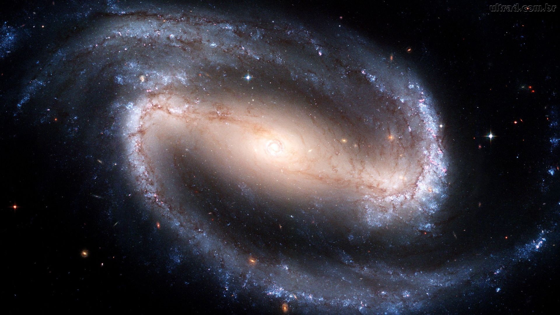 galaxy, space exploration, spiral, science, star - space, night, NGC 1300, 1080P, no people, mystery, satellite view, majestic, luminosity, spiral galaxy, HD Wallpaper