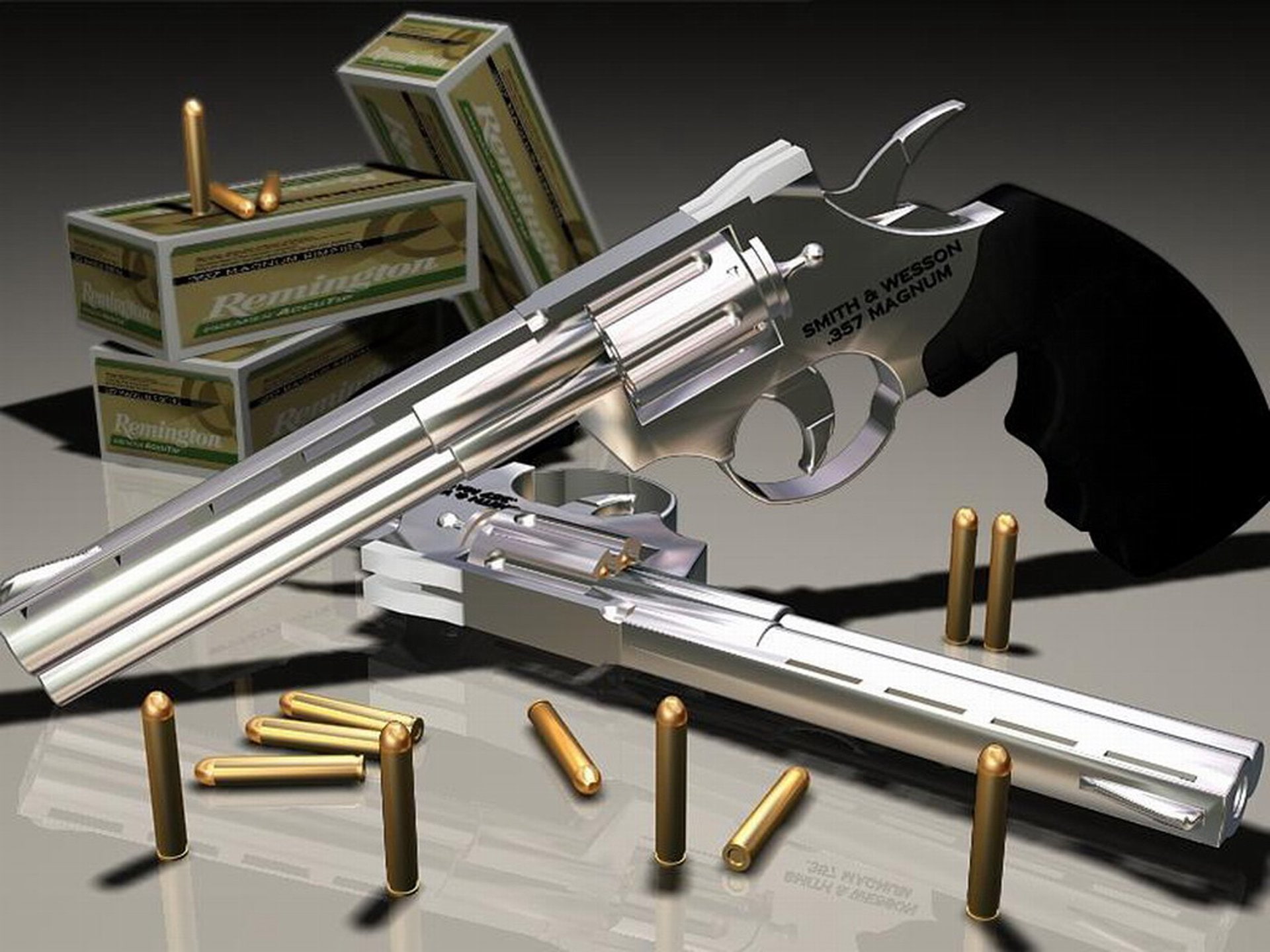 Smith and Wesson 357 Magnum Revolver, Weapons, 1080P, HD Wallpaper