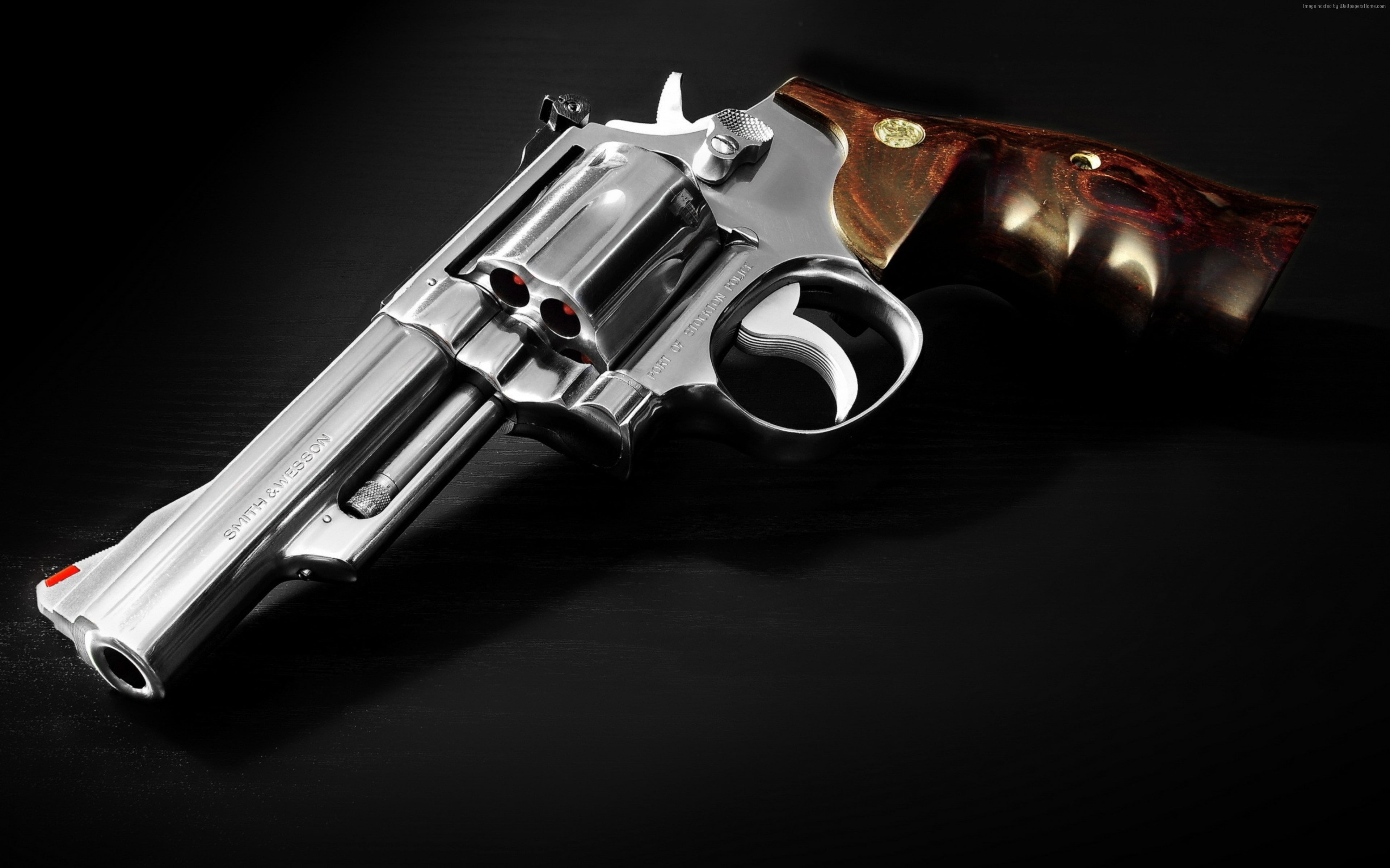 Smith and Wesson, 629-4, 8 3/8, 44 Magnum, SandW, 4K, HD Wallpaper