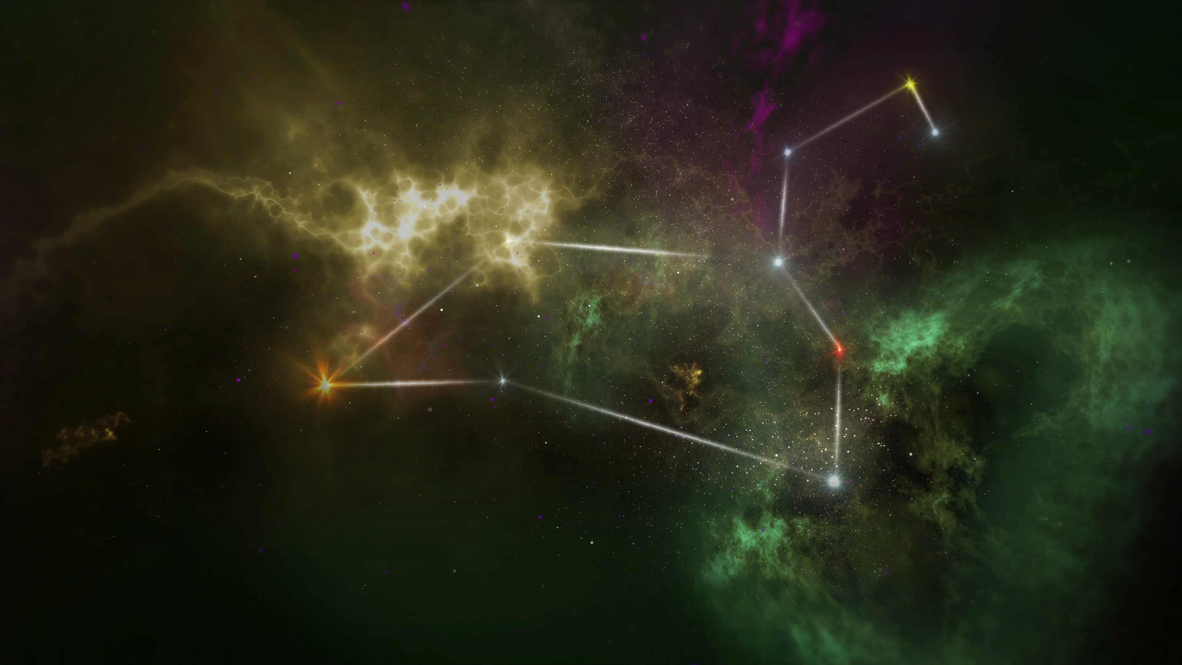 nature, space, cancer, aries, no people, libra, icon, green color, aquarius, star - space, dark, bright, twins, astrology, lighting equipment, horoscope, HD Wallpaper