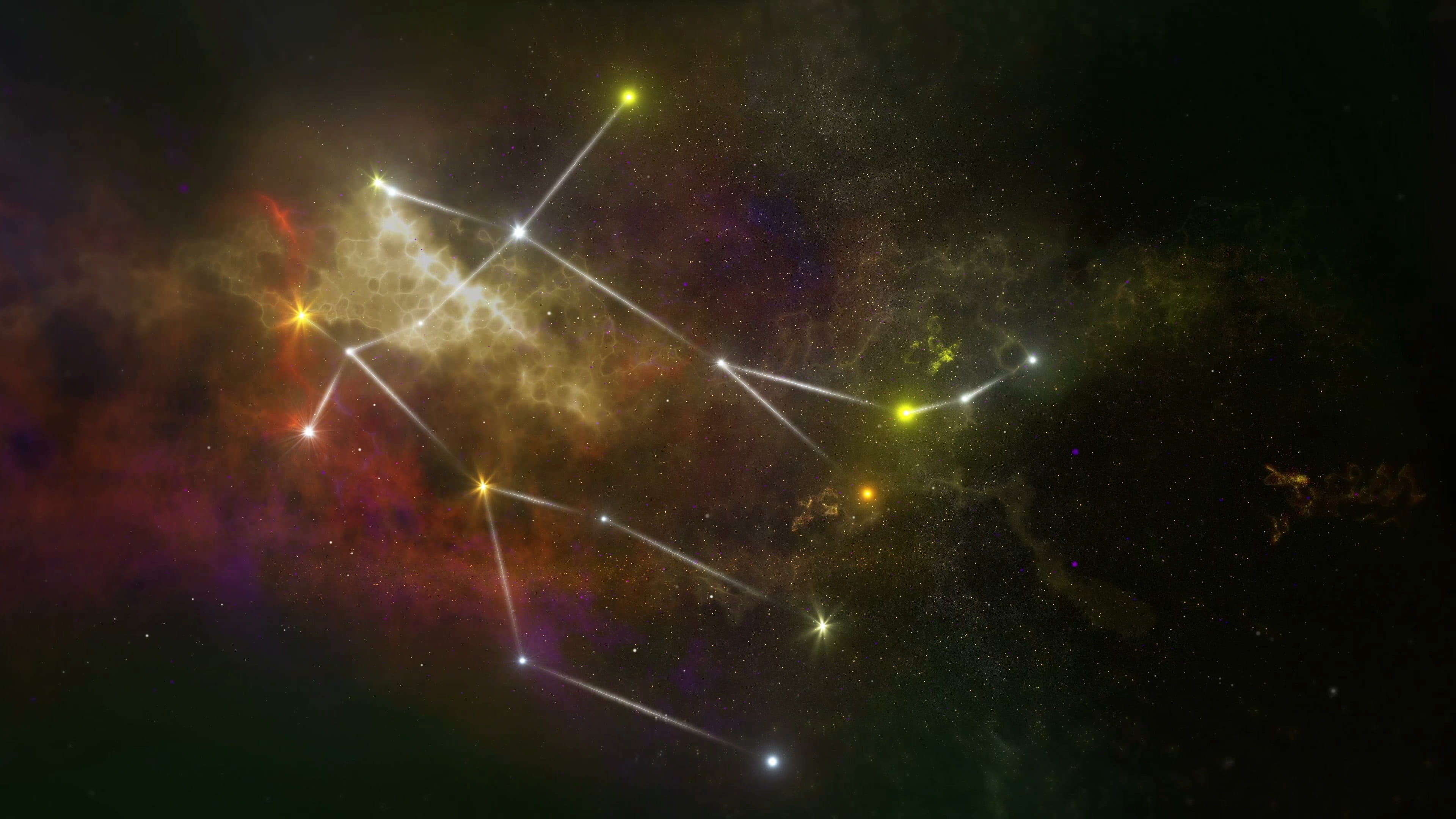 constellation, milky way, twins, night, science, satellite view, illustration, aries, star - space, technology, horoscope, sagittarius, illuminated, space exploration, HD Wallpaper
