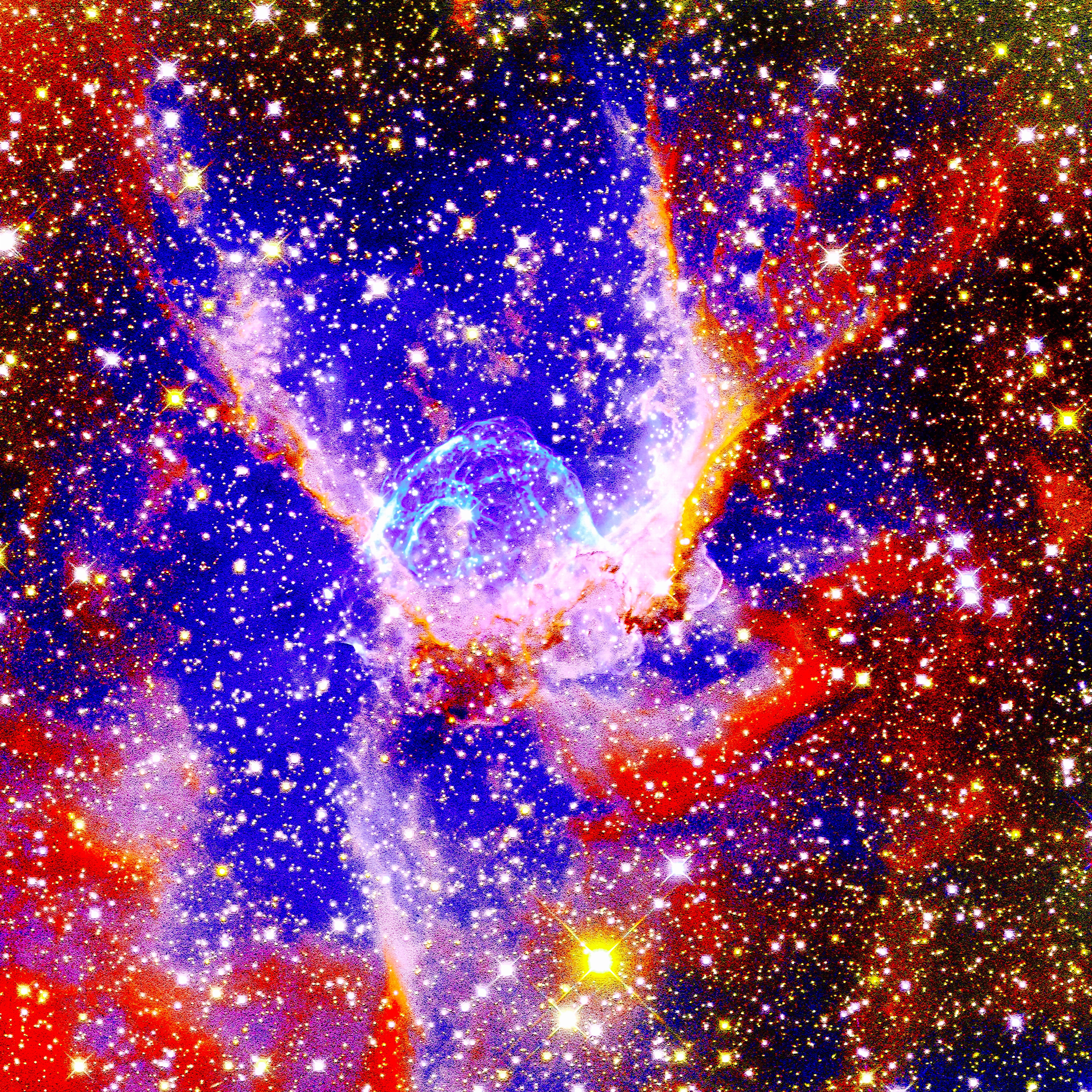 multi Colored, cosmic, Nebula, pollution, illuminated, star - Space, exploration, science, no people, outdoors, light - natural phenomenon, ruined, mystery, Phone HD Wallpaper