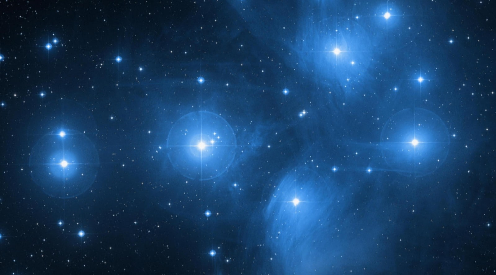 blue, glowing, illuminated, space, astronomy, scenics - nature, backgrounds, star field, night, star - space, sky, bright, light - natural phenomenon, black color, HD Wallpaper