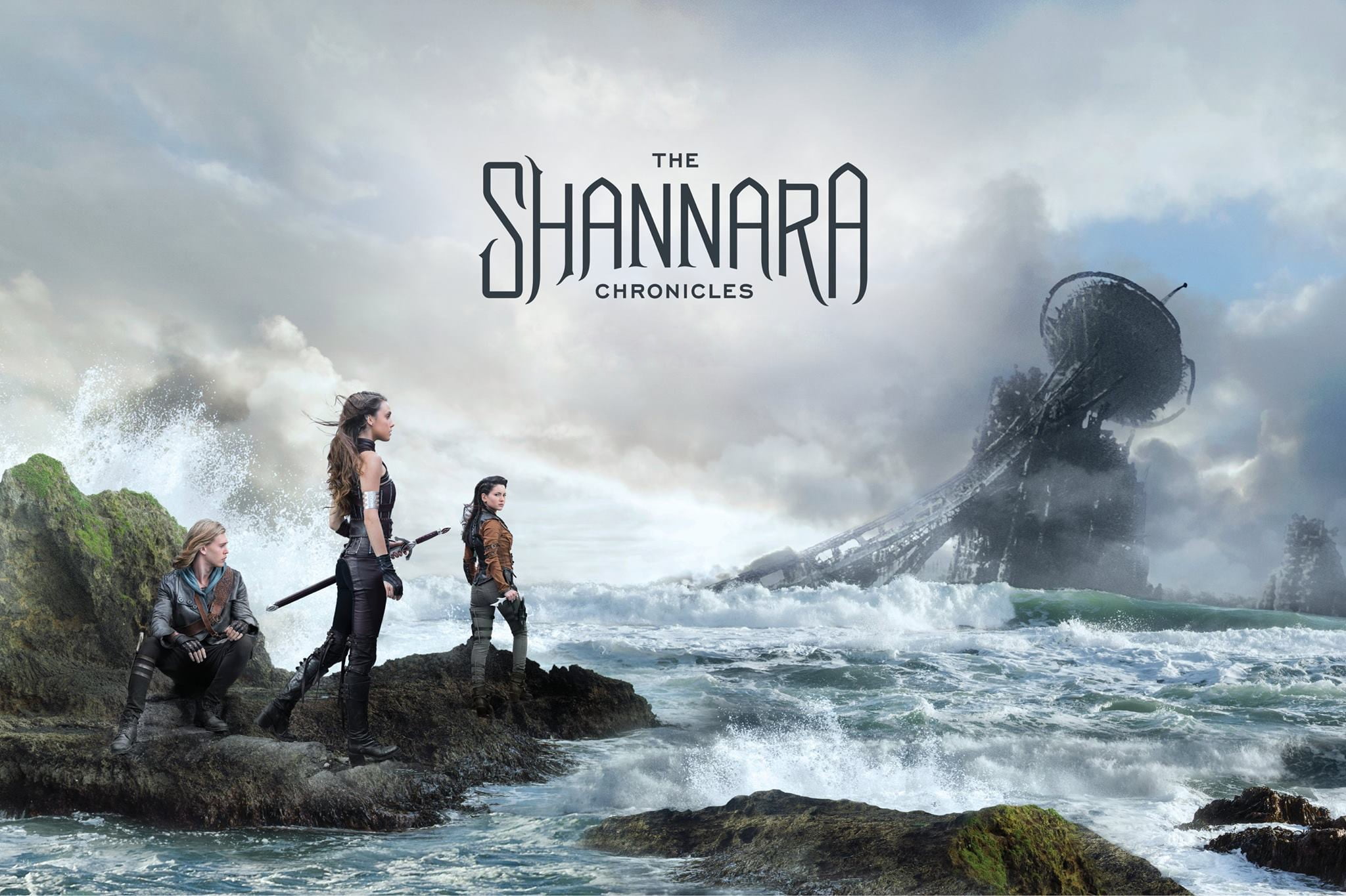 chronicles, males, The Shannara Chronicles (TV series), solid, water, actress, cloud - sky, outdoors, sky, 1080P, Ivana Baquero, day, Shannara, rock - object, HD Wallpaper