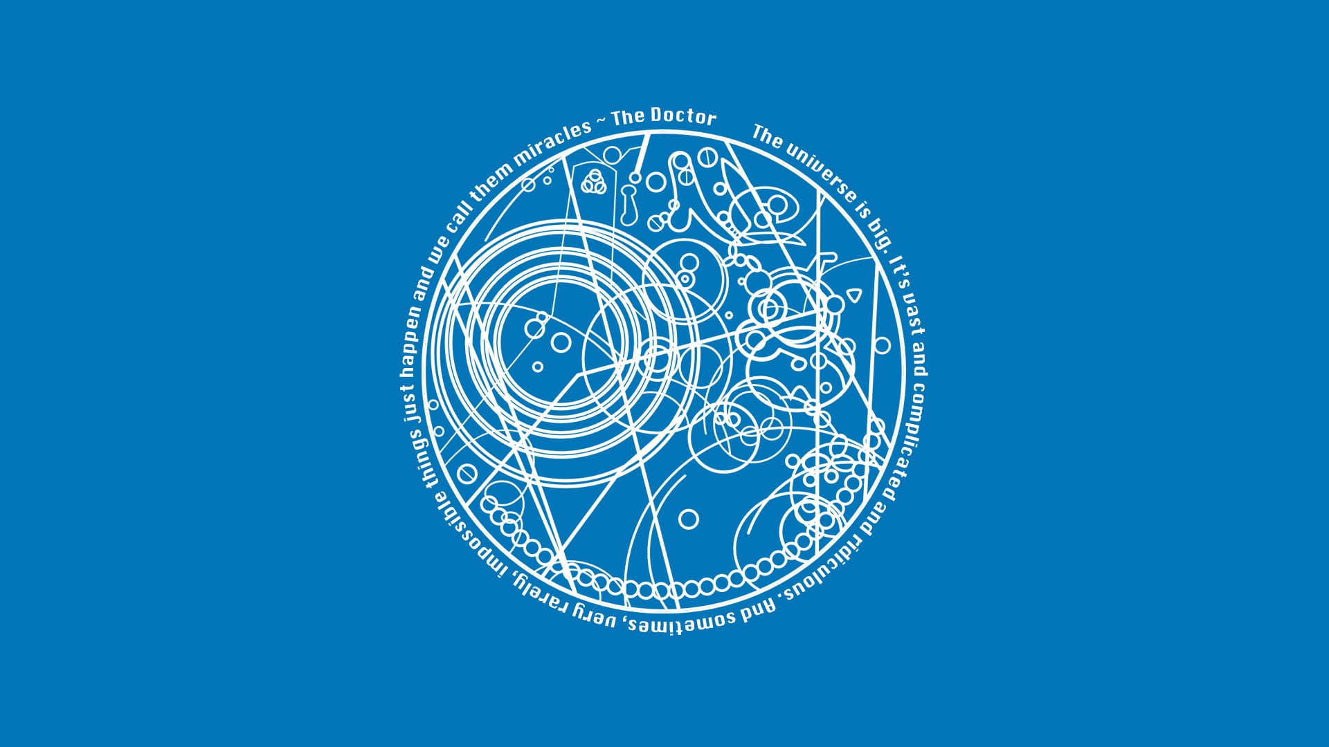 Doctor Who, astrology sign, shape, astrology, copy space, no people, cut out, blue background, close-up, 1080P, studio shot, business, colored background, HD Wallpaper