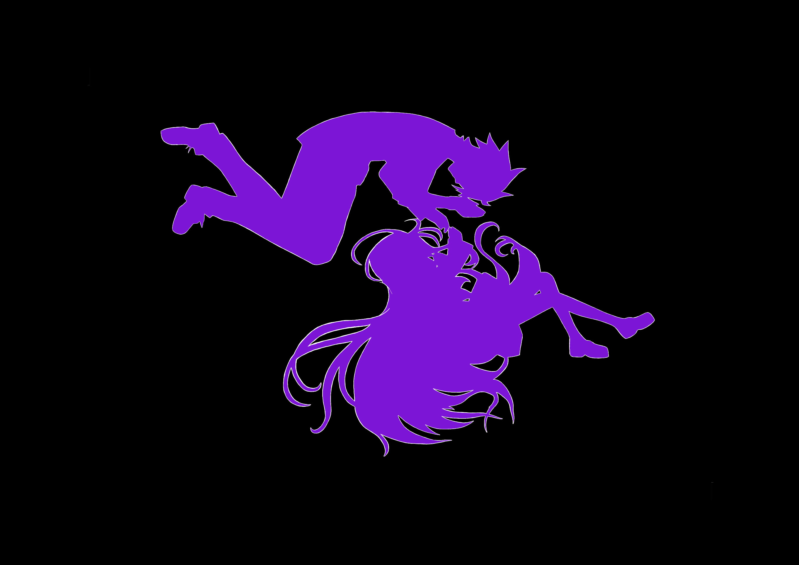 nature, purple, representation, illuminated, drawing, motion, animal representation, night, copy space, 2K, animal, art and craft, creativity, studio shot, HD Wallpaper