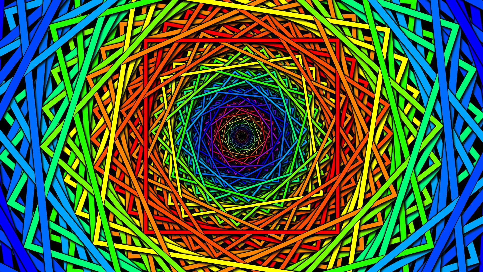 digital art, twirl, abstract, multi colored, backgrounds, connection, multicolored, directly above, close-up, communication, no people, technology, electrical component, HD Wallpaper