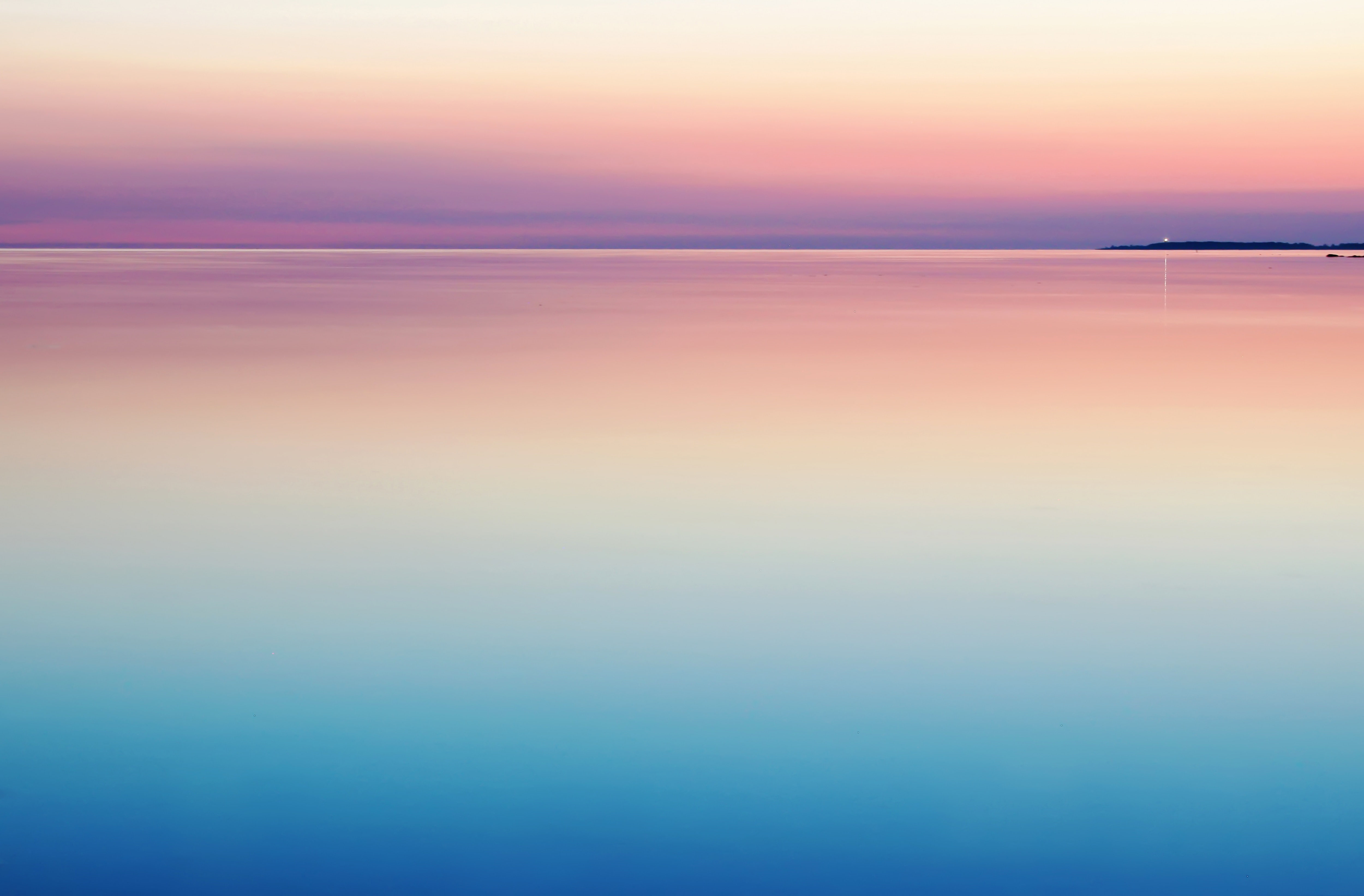 Ocean, Calm, 4K, Seascape, Sunset, 5K, HD Wallpaper