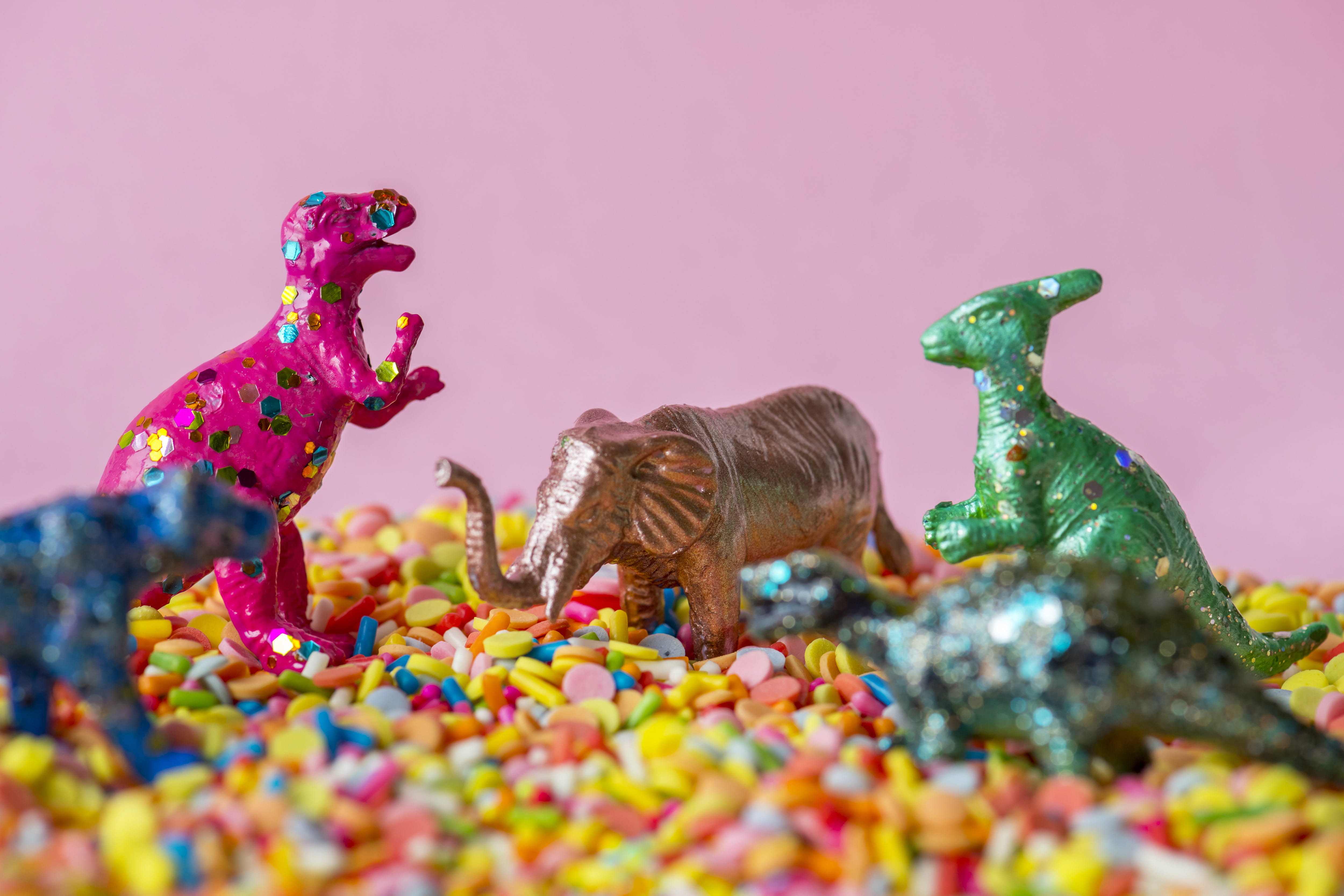figures, colors, animals, toys, art and craft, animal representation, elephant, multi colored, candies, vibrant, representation, animal themes, 4K, assorted, HD Wallpaper