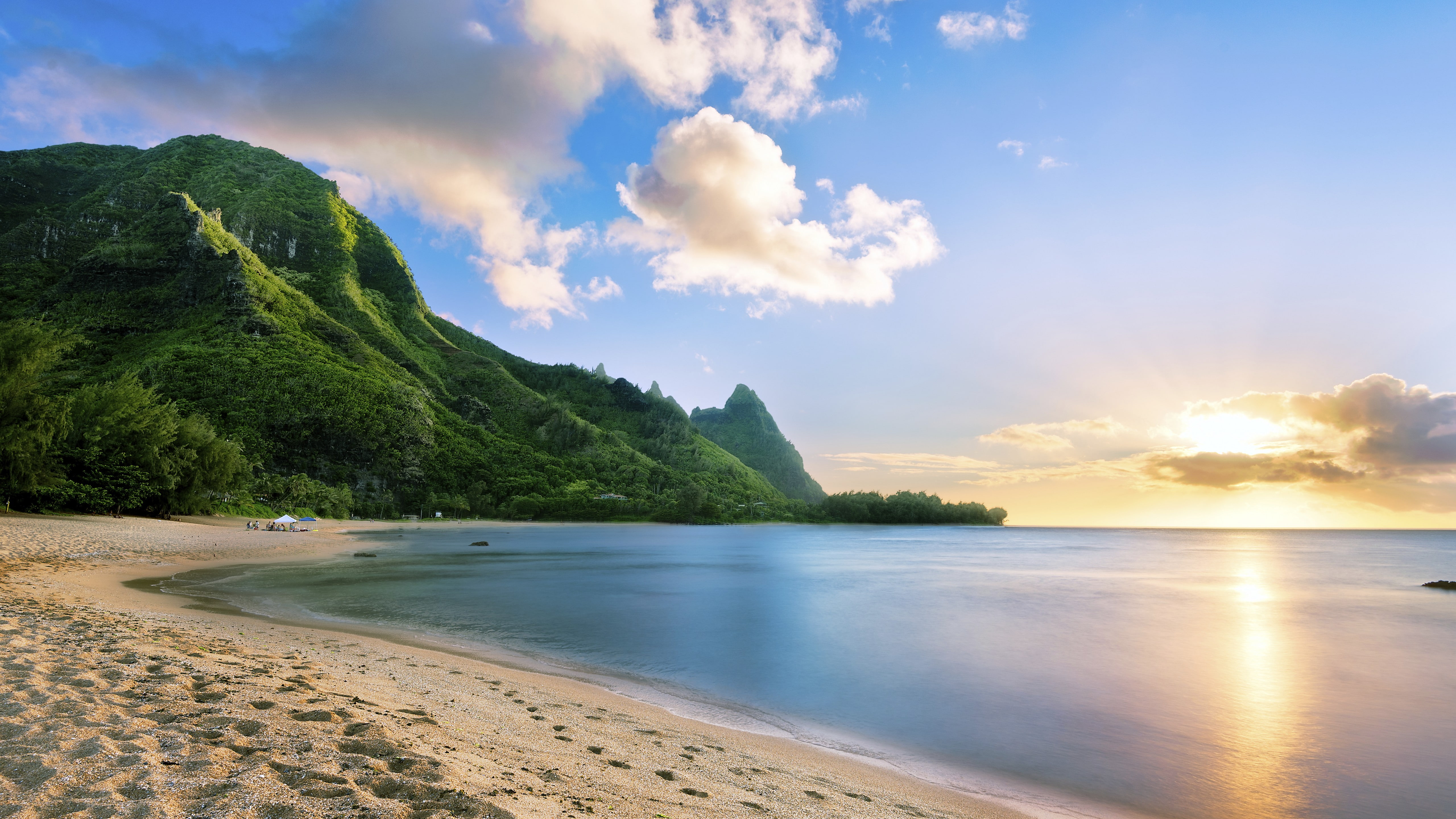 photography, beach, mountain, ocean, Maui, Hawaii, coast, seashore, 5K, 5k, sky, HD Wallpaper