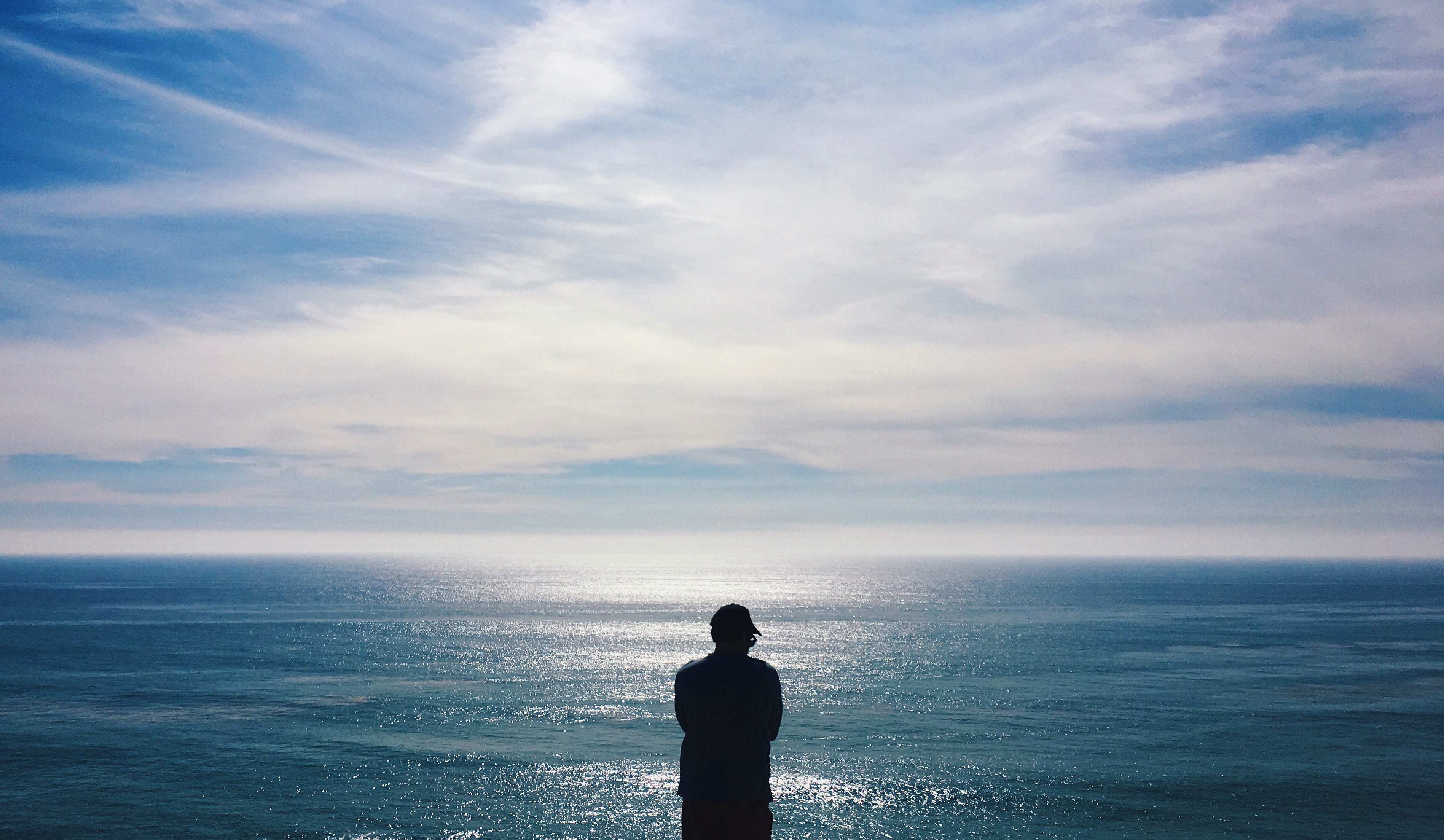 sea, el matador state beach, tranquil scene, standing, 2K, nature, lostatlast, summertimes, horizon over water, leisure activity, looking at view, three quarter length, HD Wallpaper