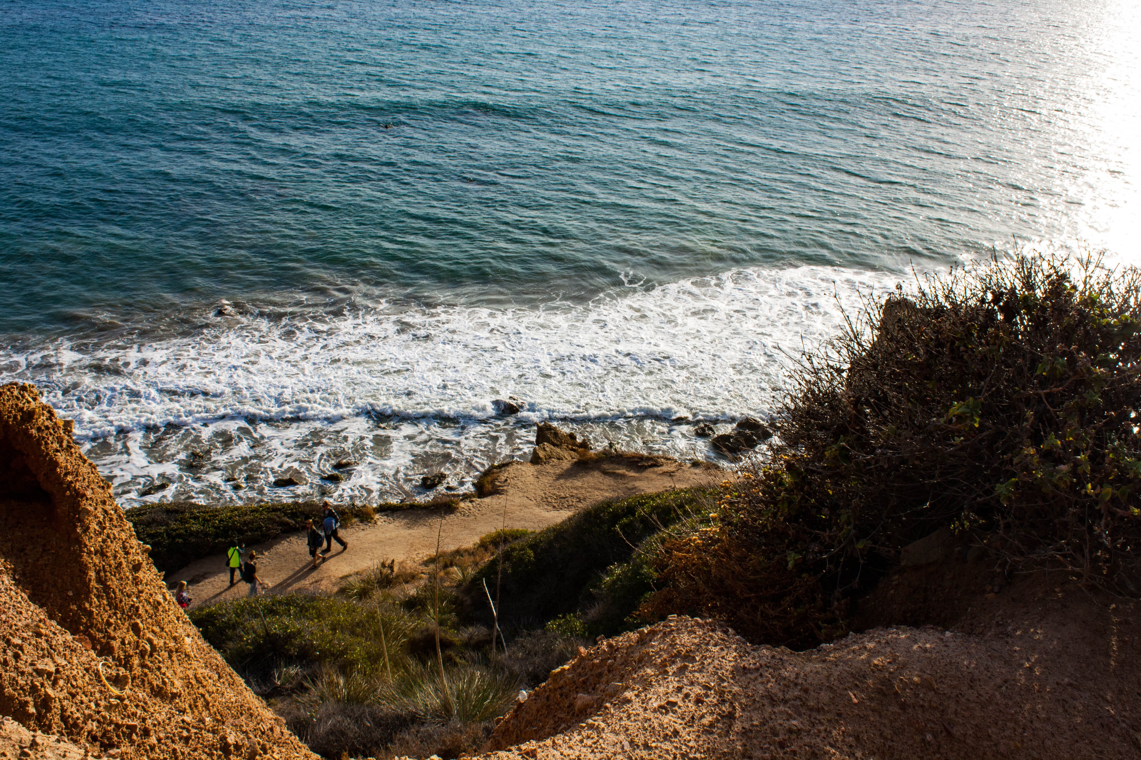sport, el matador beach road, sea, day, 4K, outdoors, people, land, cliffs, beauty in nature, united states, pacific, high angle view, real people, rock - object, HD Wallpaper