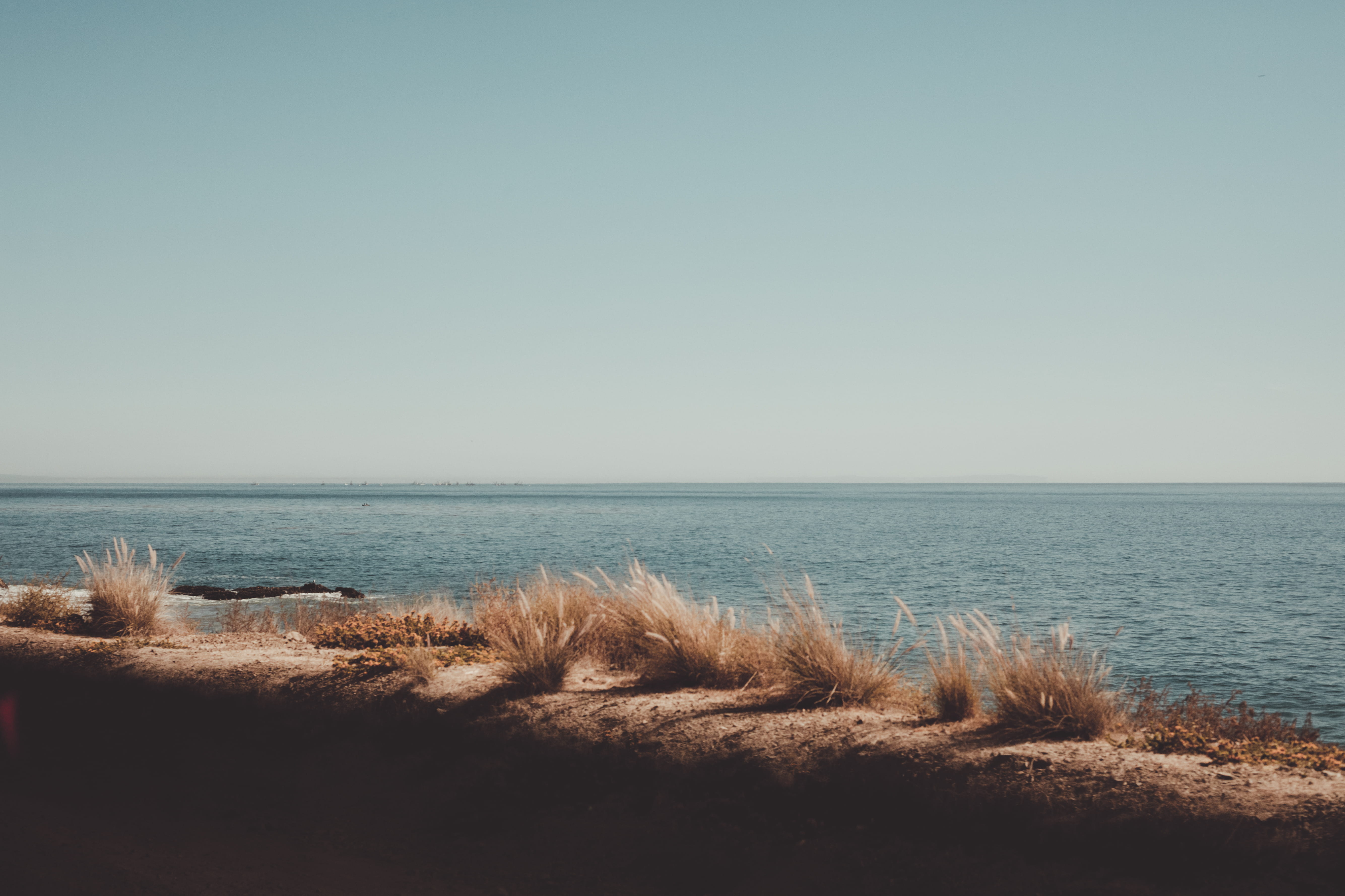 usa, idyllic, malibu, outdoors, non-urban scene, scenics - nature, copy space, 5K, water, sand, nature, beauty in nature, horizon, horizon over water, HD Wallpaper