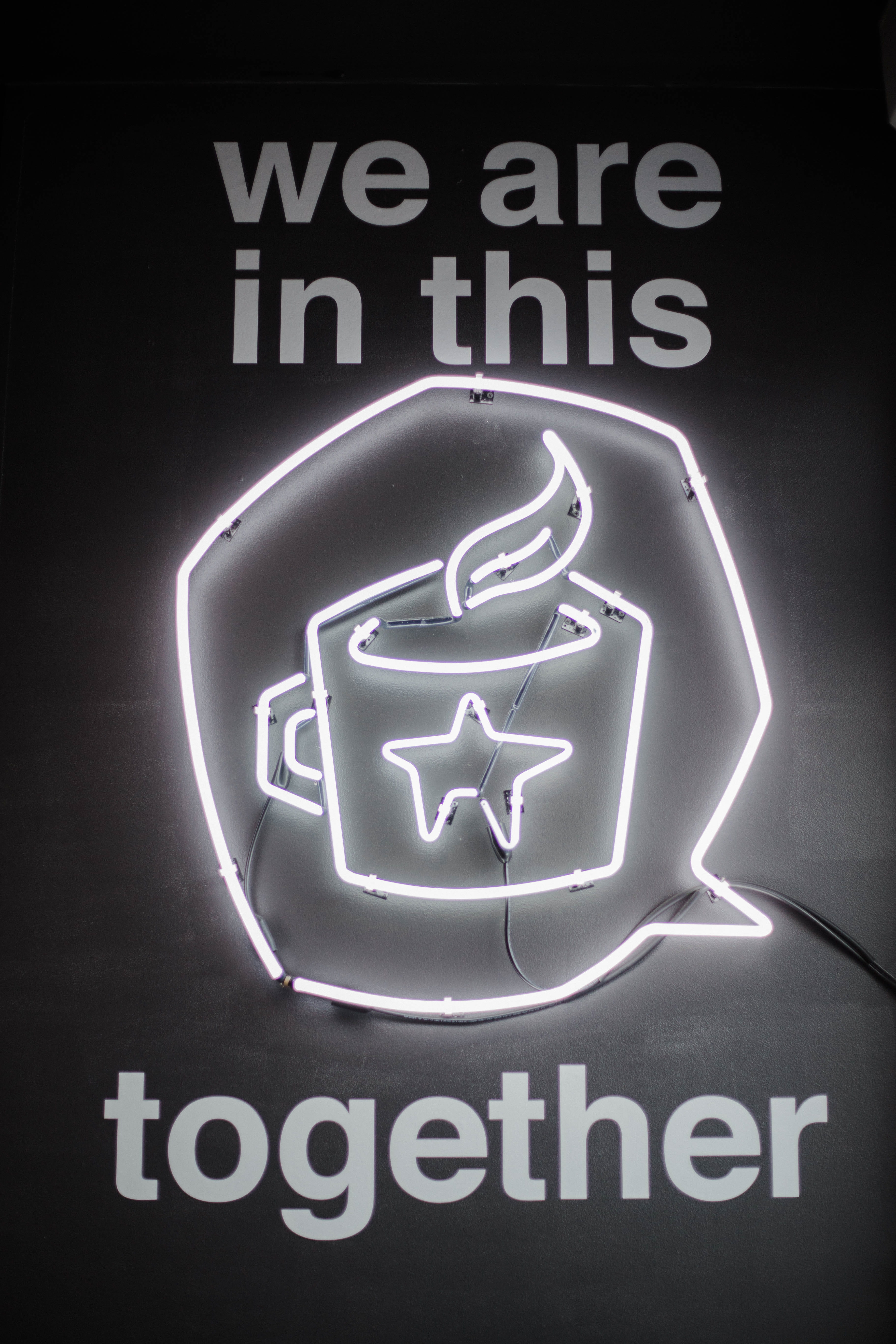 sip of hope, neon, light, light bulb, capital letter, lighting equipment, bandw, electricity, together, white, electric light, bright, indoors, western script, Phone HD Wallpaper