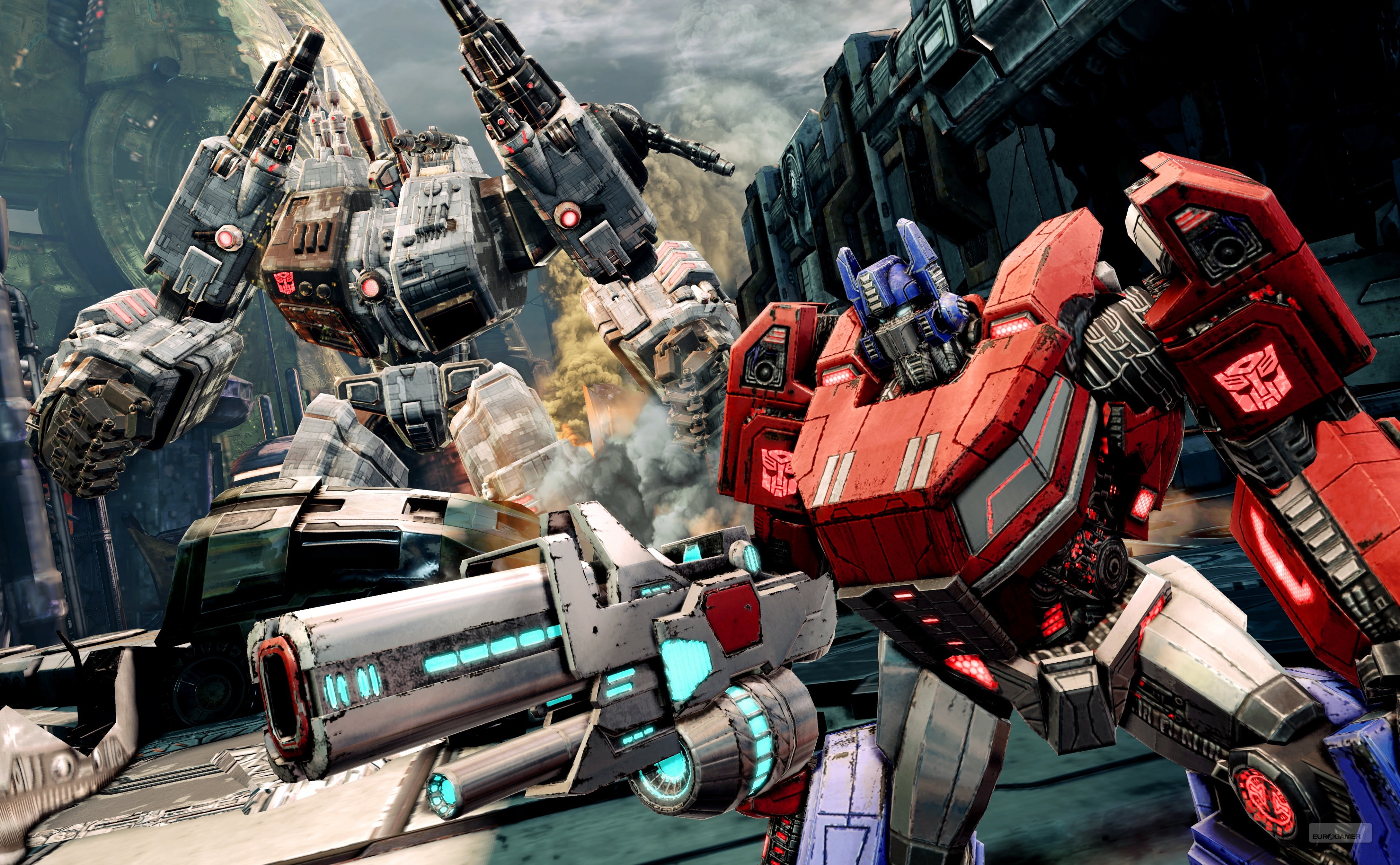 car, architecture, robot, machinery, no people, clip, mode of transportation, motor vehicle, Games, metal, art, metroplex, foc, optimus, transformers, transportation, HD Wallpaper