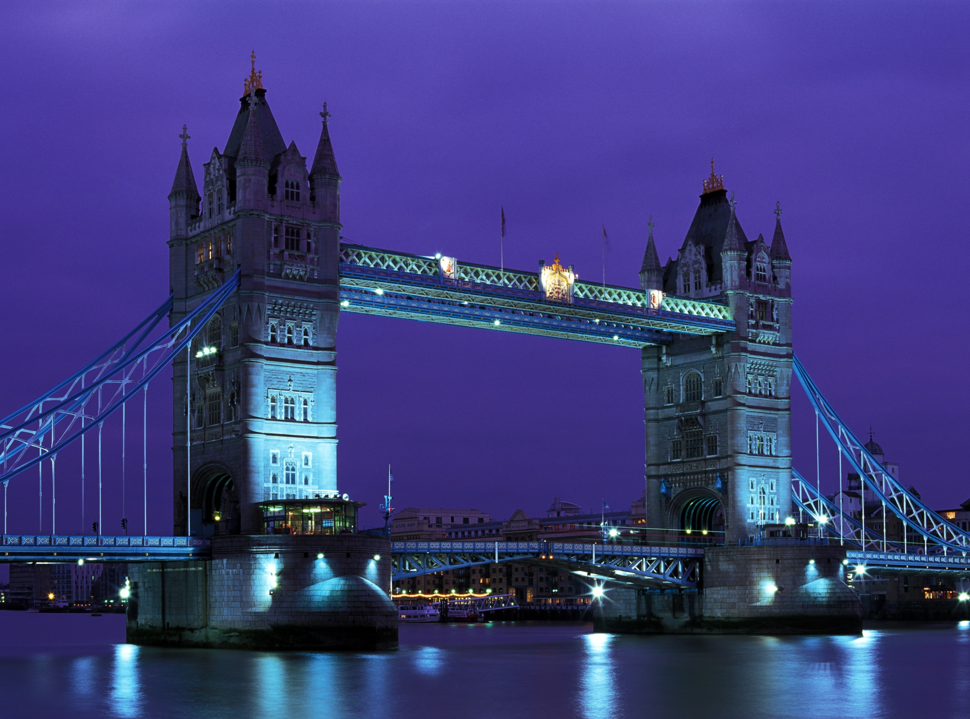 England, Bridge, River, Europe, Tower, transportation, illuminated, greaterlondon, purple, connection, city, riverthames, bridge - man made structure, unitedkingdom, HD Wallpaper