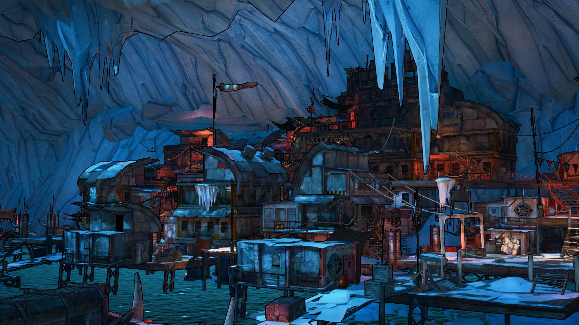 working, map, architecture, industrial equipment, game, Borderlands 2, sitting, industry, ice, chair, occupation, one person, metal industry, night, factory, HD Wallpaper