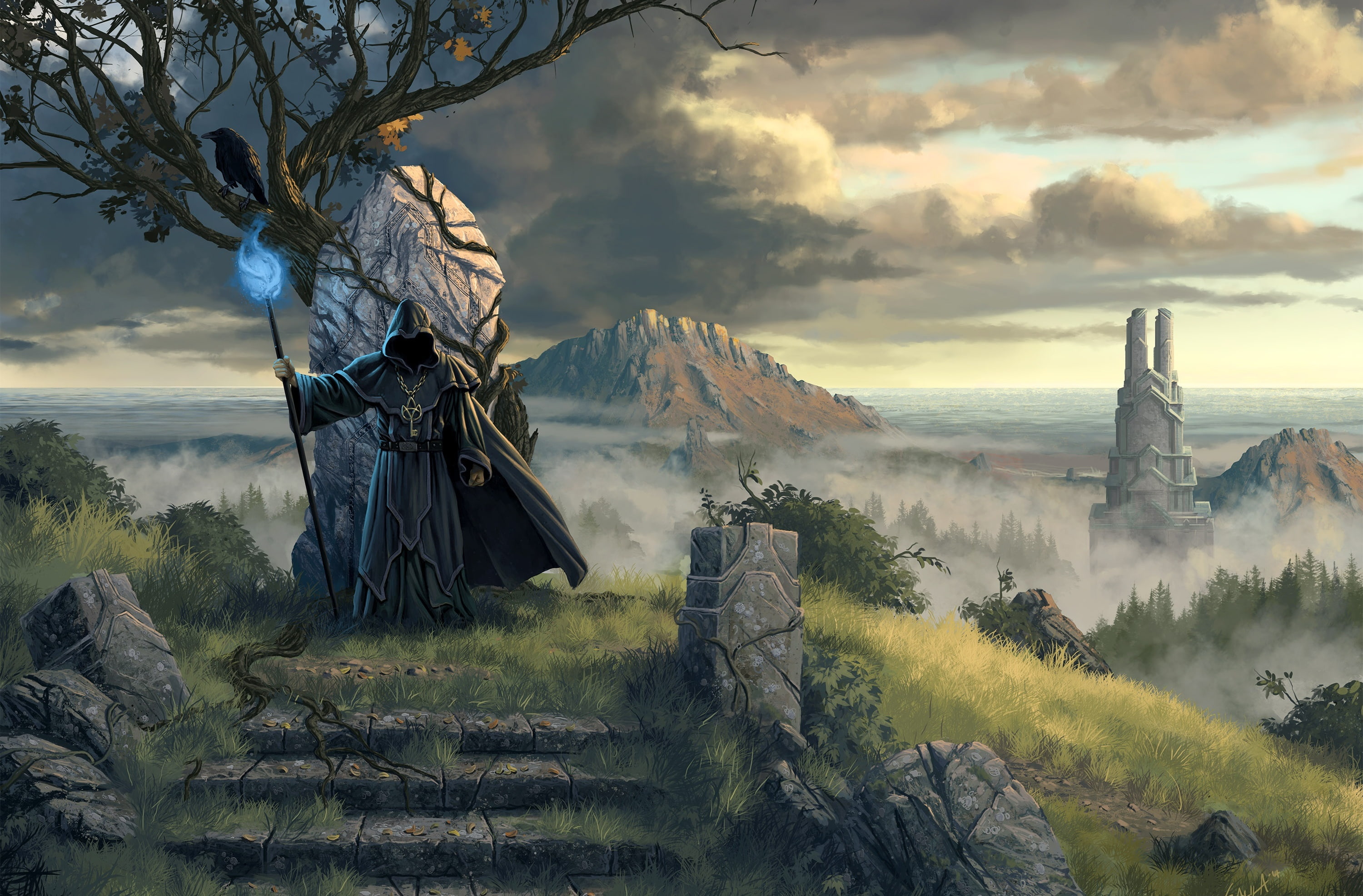 Dark, Games, Game, Legend, Mysterious, Other Games, ii, 2K, Magic, Grimrock, videogame, conceptart, video, HD Wallpaper