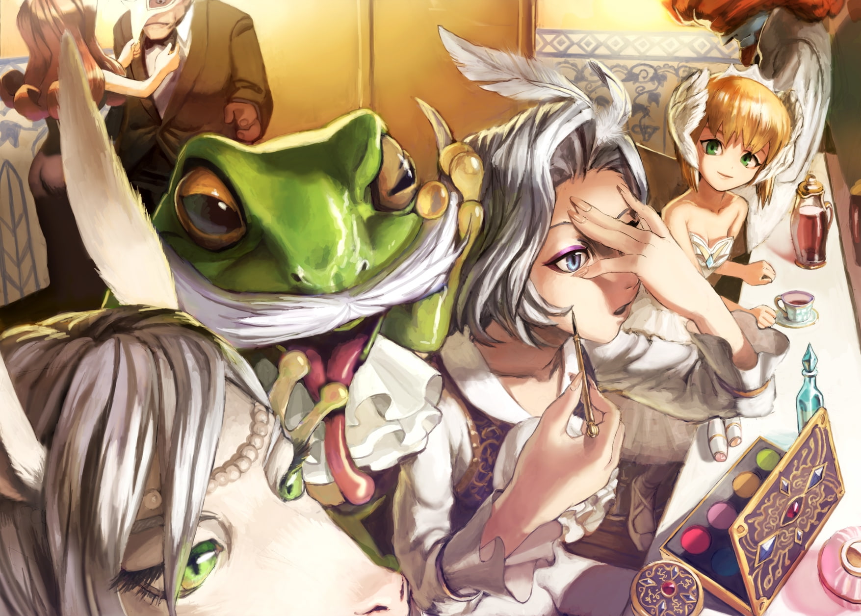 x, Freya, fandom, feathers, 720P, frogs, hd, animals, furry, art, HD Wallpaper