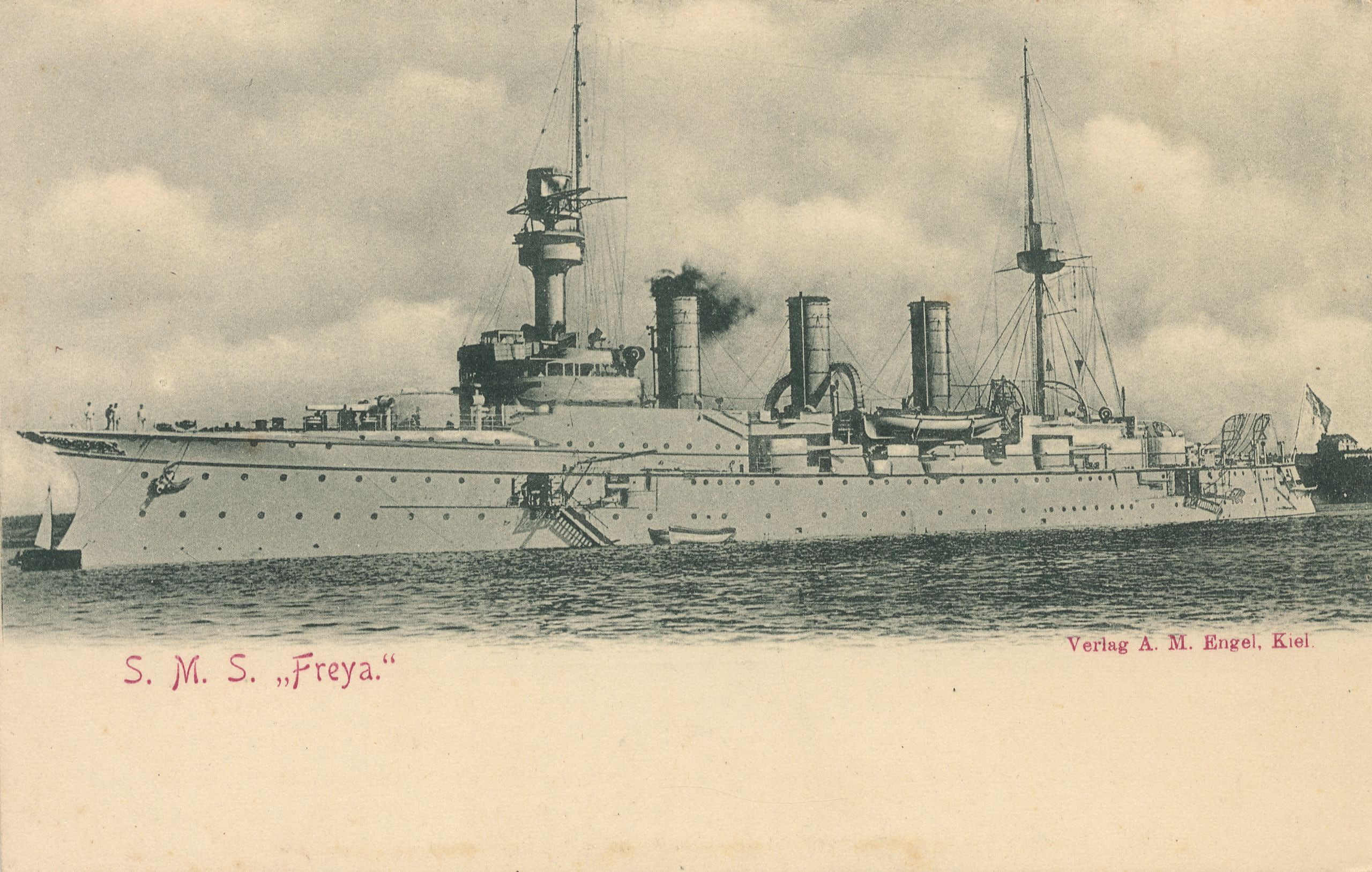 2K, Warship, Warships, German Navy, Cruiser, SMS Freya, HD Wallpaper