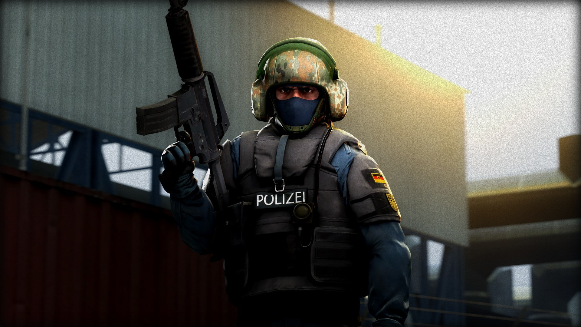 headwear, front view, cs go desktop, aggression, security, helmet, portrait, protection, government, people, law, rescue worker, safety, military, accidents and disasters, HD Wallpaper