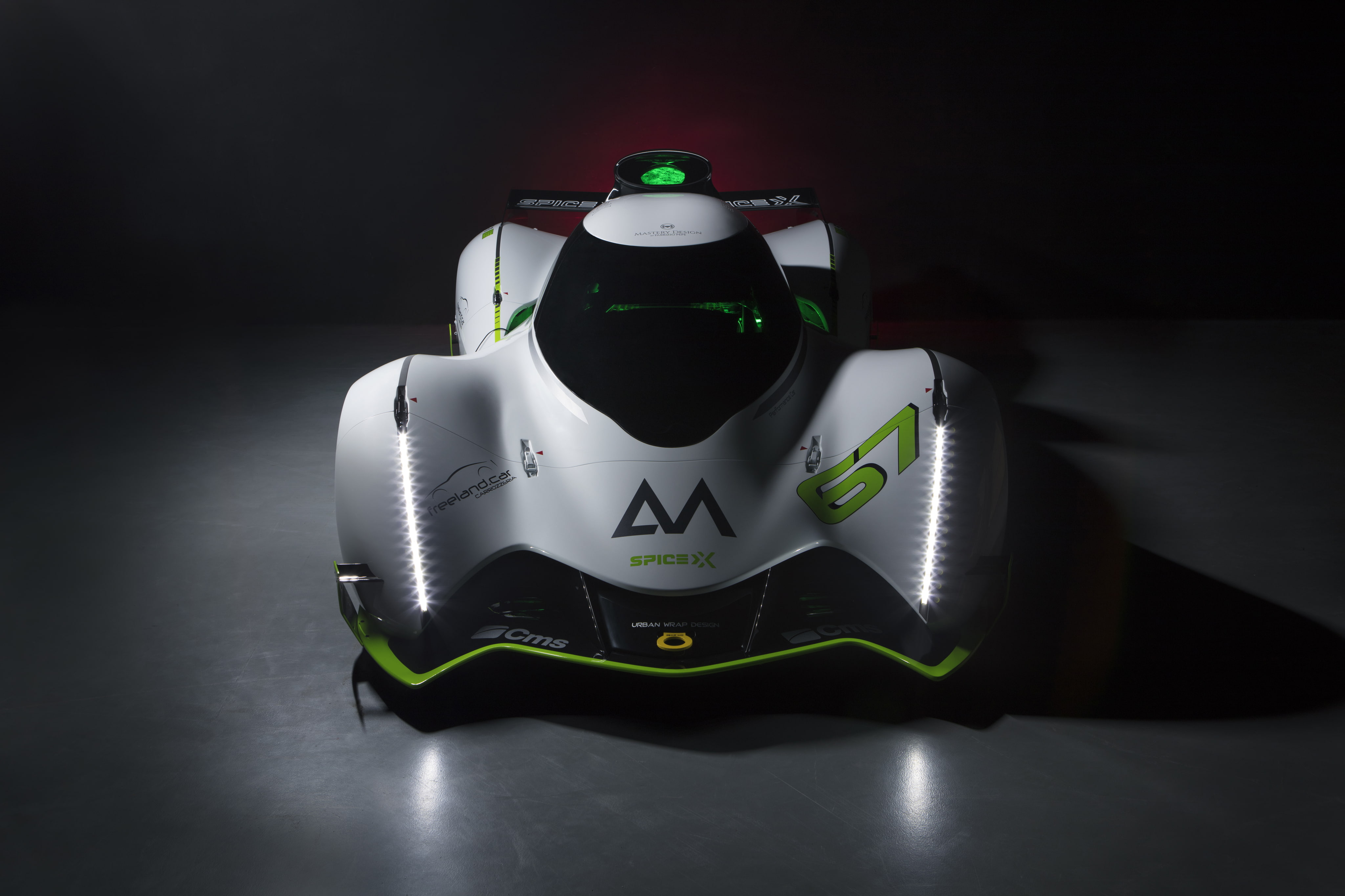 4K, craft, Hyper car, green color, pattern, 2018, technology, table, no people, 4K, human representation, futuristic, creativity, shadow, illuminated, HD Wallpaper