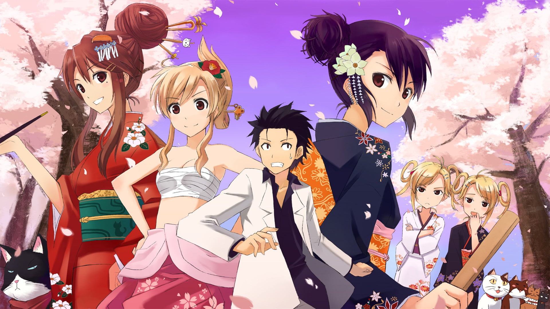 women, Kirishima Akari, human representation, real people, costume, group of people, young adult, Sumiyoshi Kanako, Kōsaka Junpei, event, 1080P, mask - disguise, HD Wallpaper
