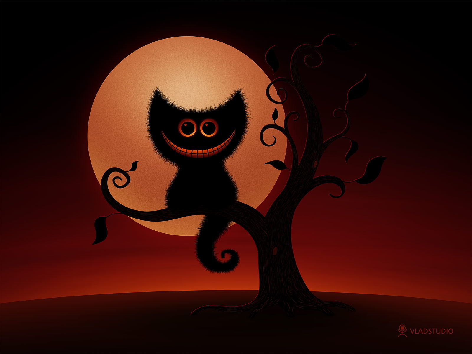 cat, 720P, hd, cheshire, digital/artwork, HD Wallpaper