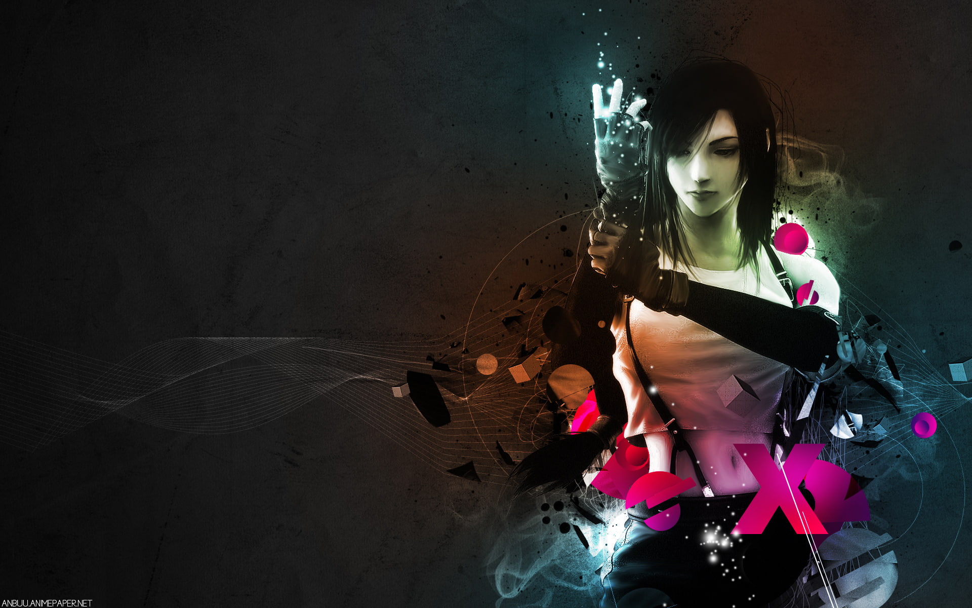 lockheart, abstract, 1080P, digital/artwork, final, tifa, fantasy, hd, HD Wallpaper