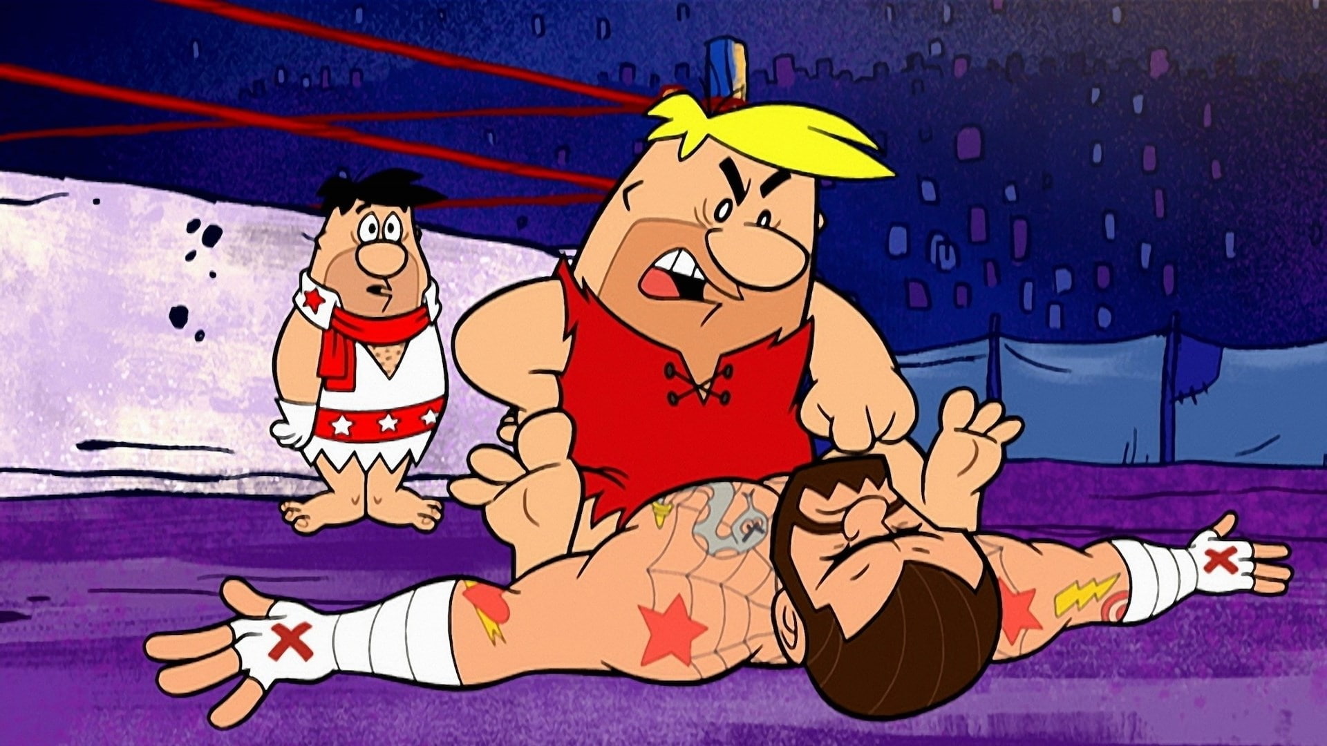 the flintstones and wwe stone age smackdown, 1080P, HD Wallpaper