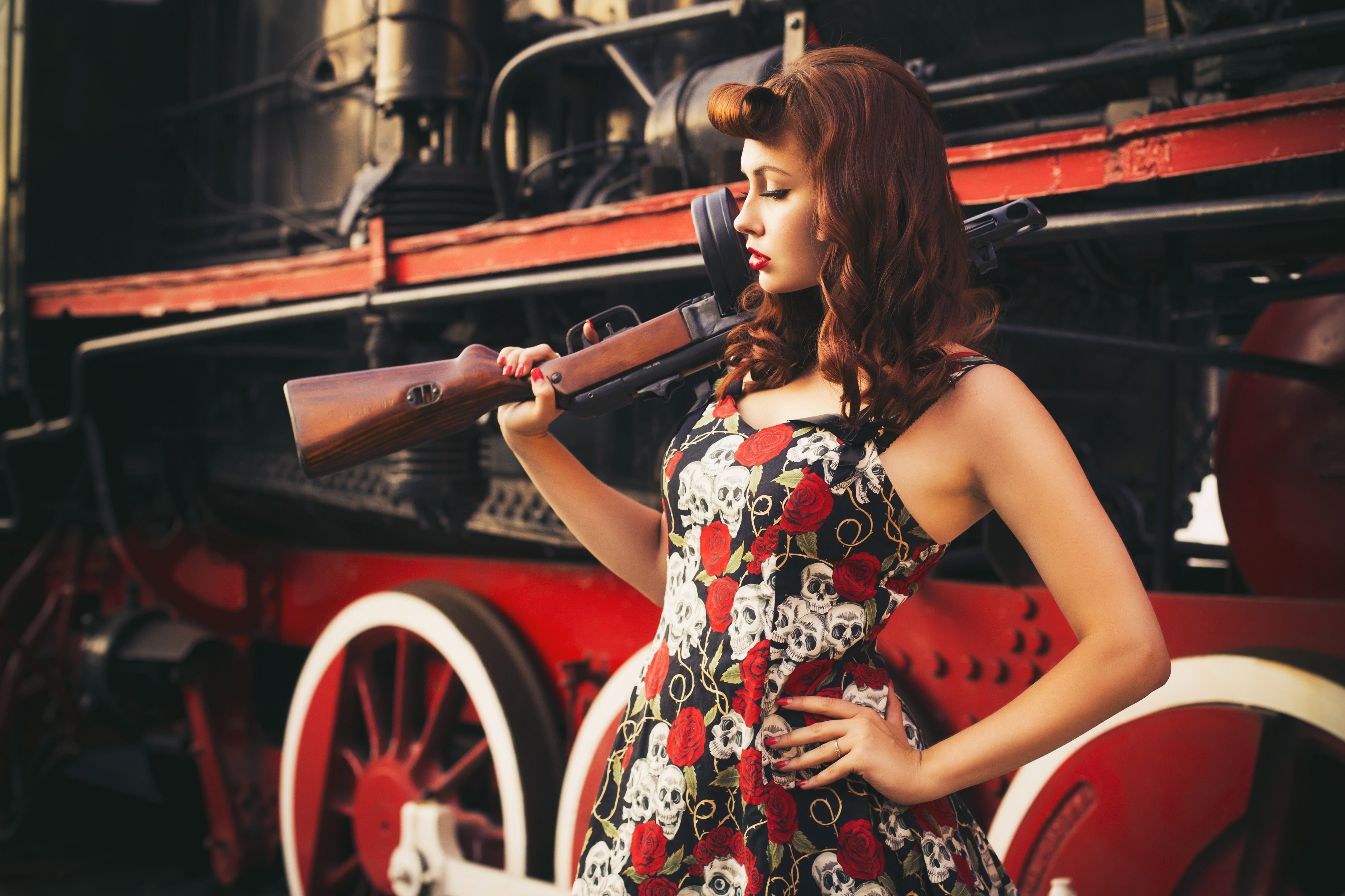 hairstyle, antique, black, style, old, females, dress, lifestyles, elegance, equipment, people, old-fashioned, sleeveless, one Person, military, hair, system, HD Wallpaper