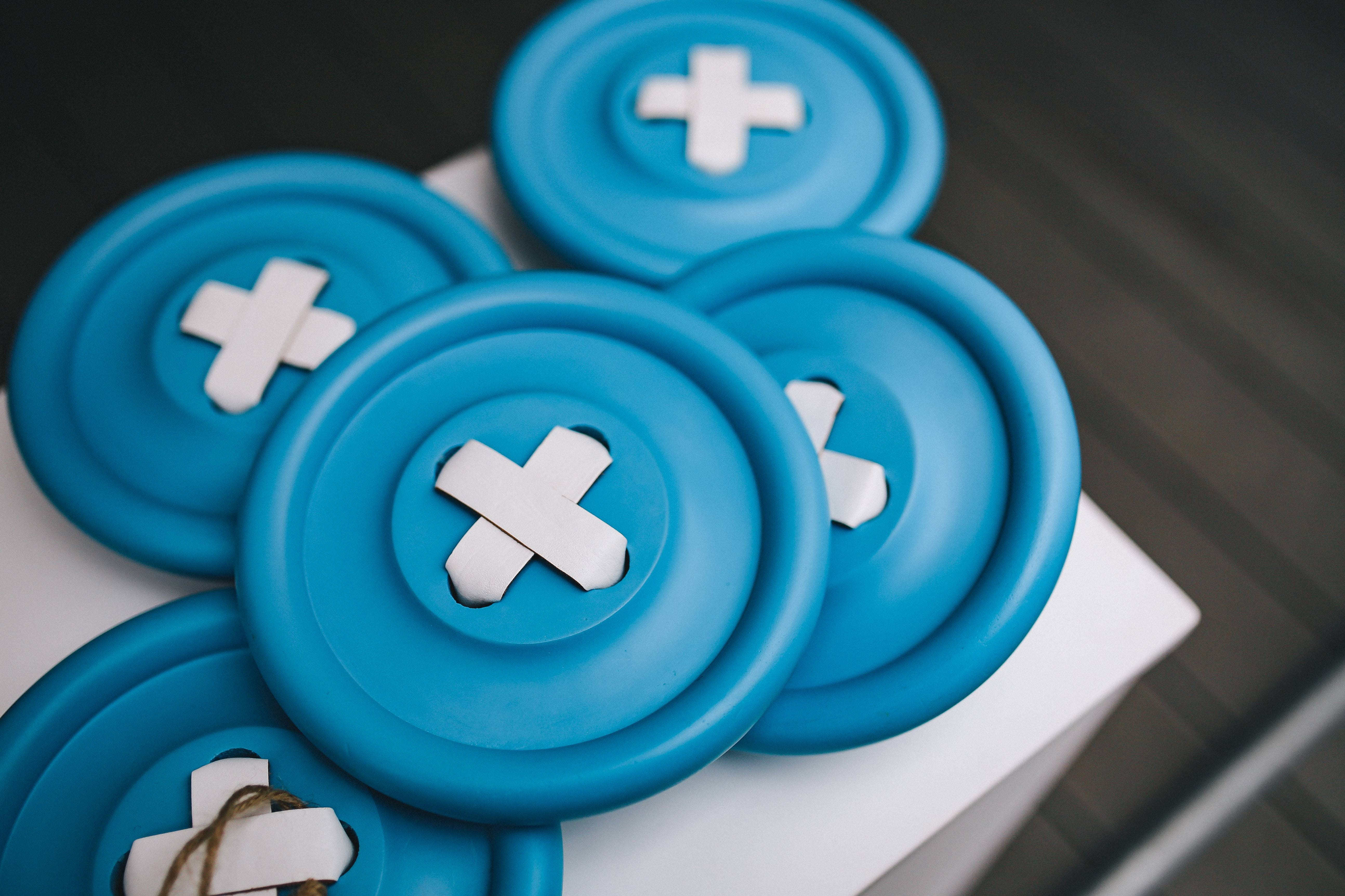 shape, white color, buttons, close, medicine, business, fashion, medical supplies, ups, no people, communication, plastic, design, blue, close-up, button, HD Wallpaper