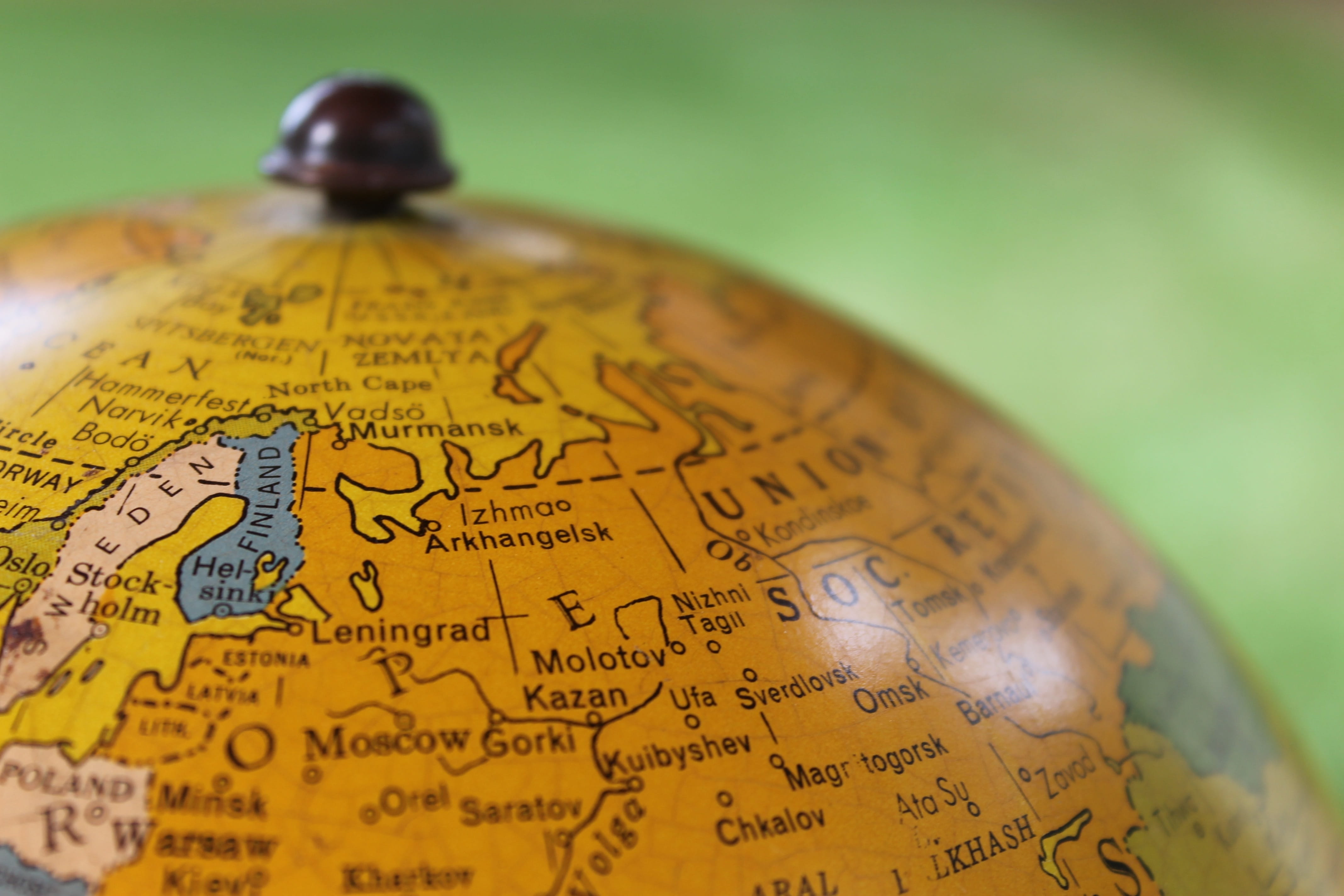 Travel, photo, sphere, guidance, planet, planet earth, global, globe - man made object, Retro, europe, day, map, 4K, no people, communication, physical geography, HD Wallpaper