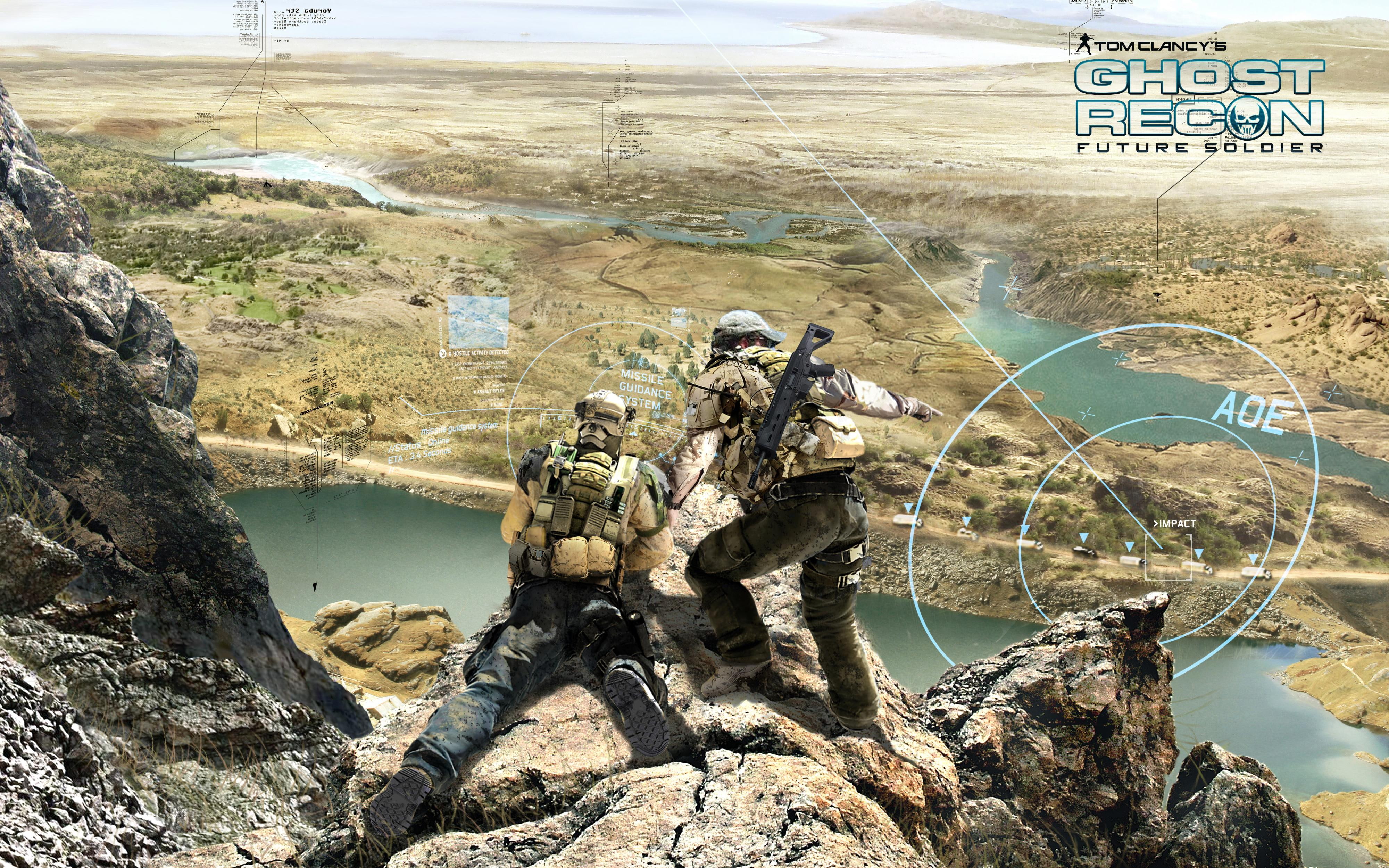 recon, 2012, soldier, 4K, game, ghost, future, games, HD Wallpaper