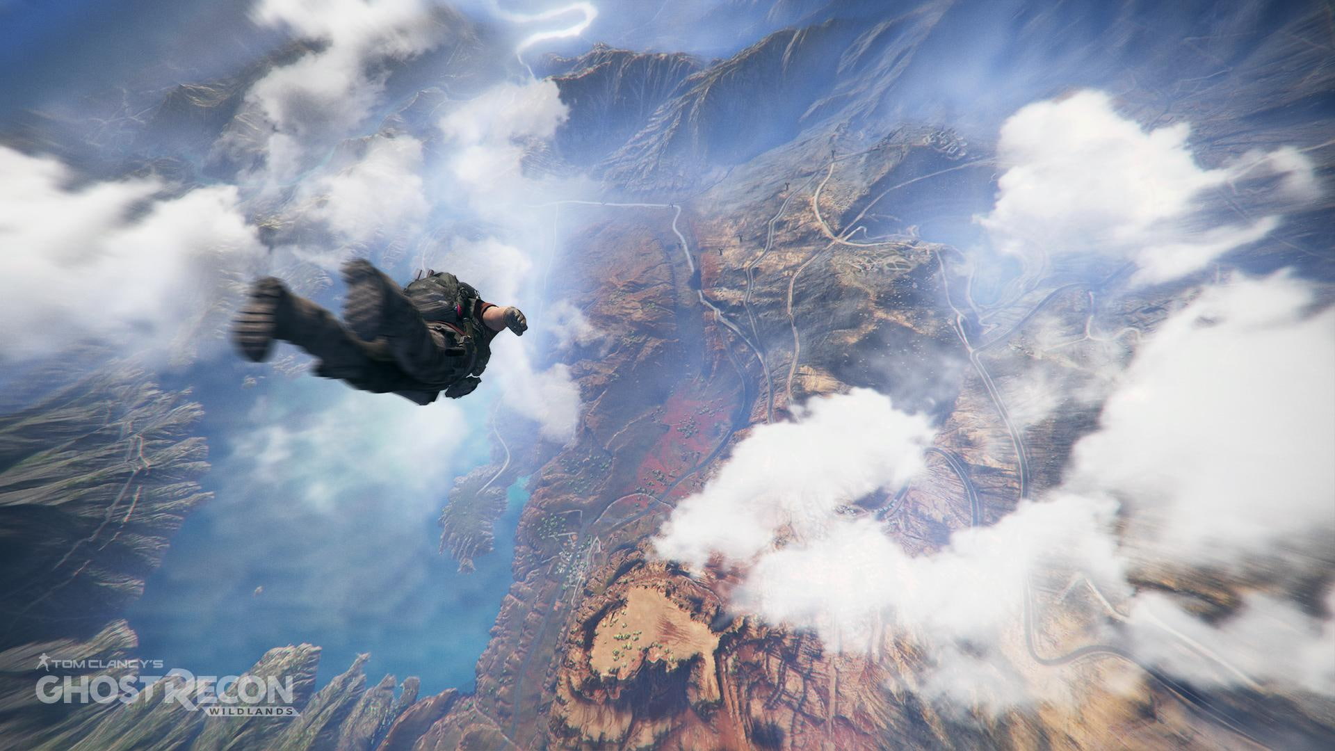 awesome, recon, 1080P, wildlands, ghost recon wildlands, flying, ghost, HD Wallpaper