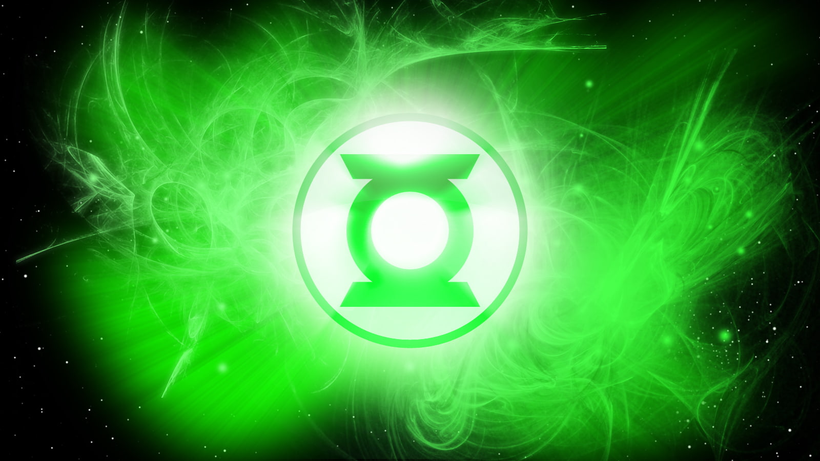 green, 720P, lantern, logo, cartoon/comic, hd, HD Wallpaper