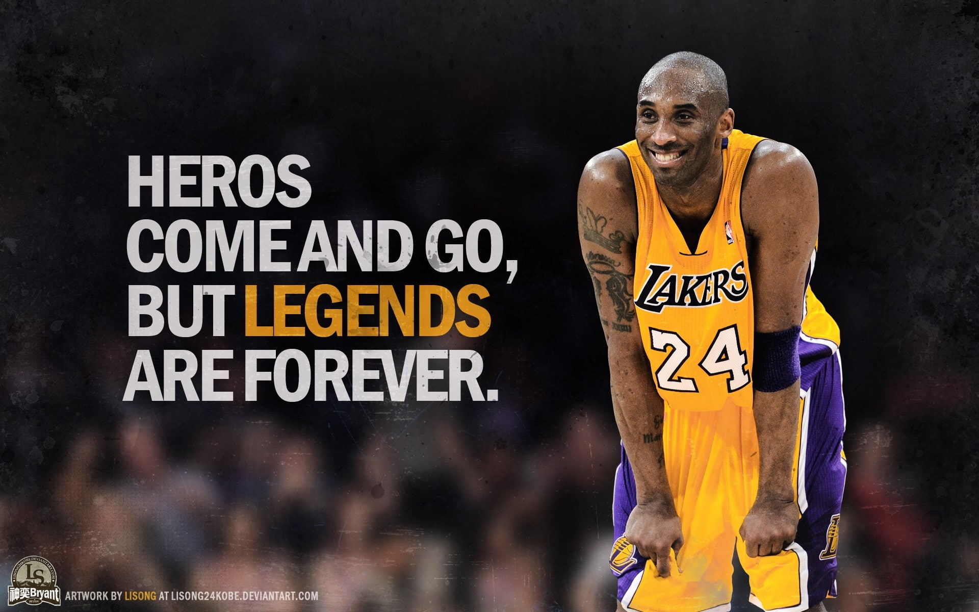 angeles, 1080P, lakers, nba, sports, hd, los, bryant, text, heroes, basketball, x, art, logos, kobe, HD Wallpaper