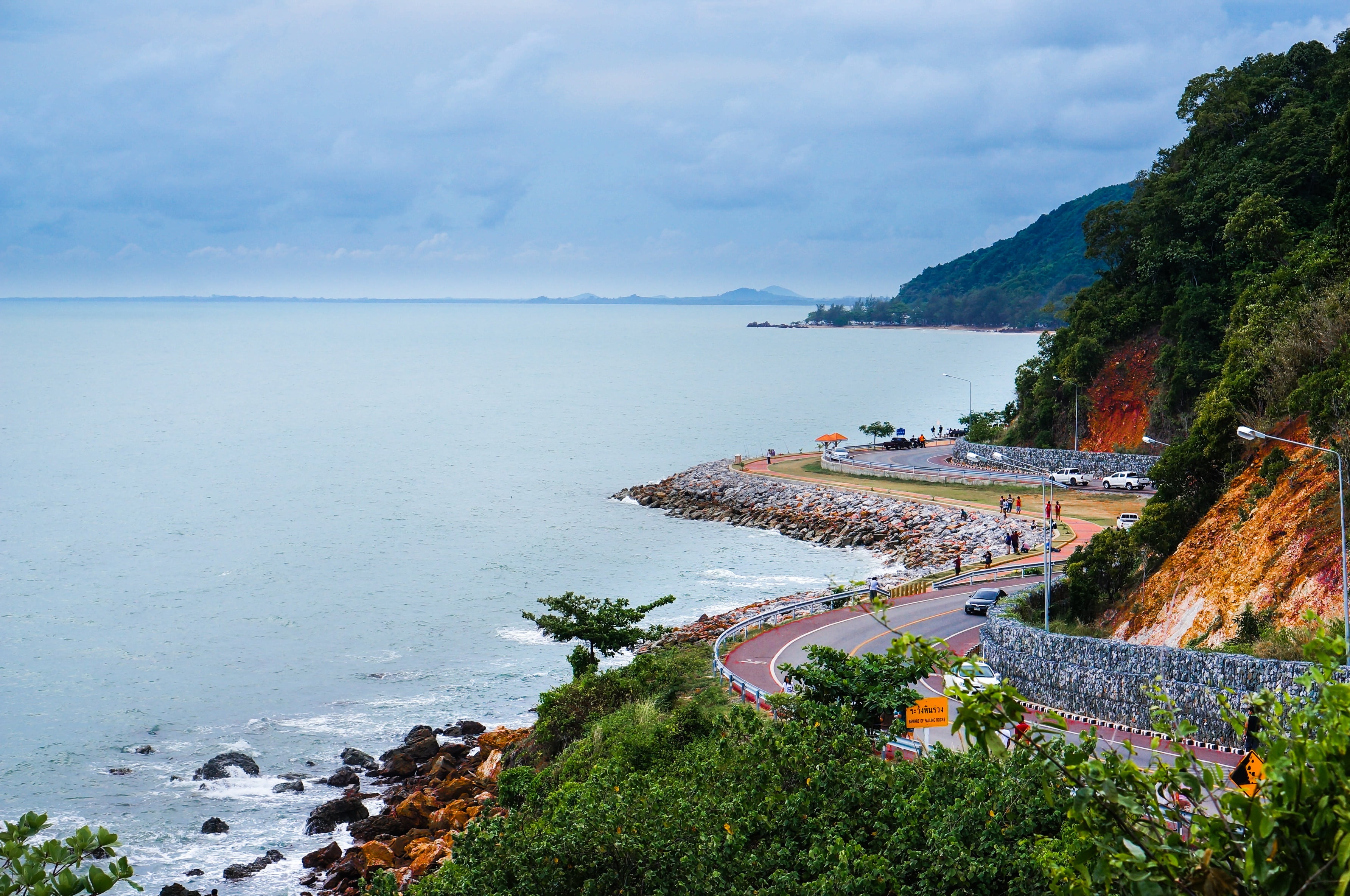 plant, sky, coastline, chanthaburi, scenics - nature, land, noen nang phaya, cloud - sky, horizon, horizon over water, architecture, high angle view, tranquil scene, HD Wallpaper
