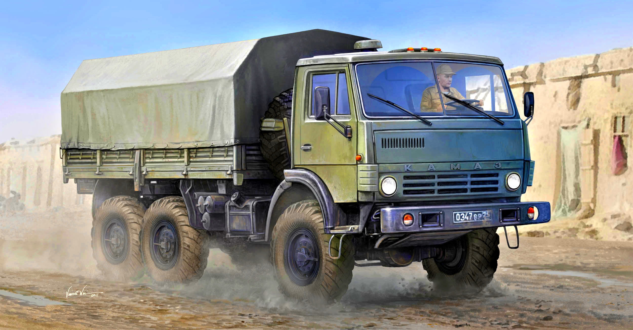 Rover, terrain, army, the basic model, Russia, four-wheel drive, KamAZ-4310, 1080P, HD Wallpaper