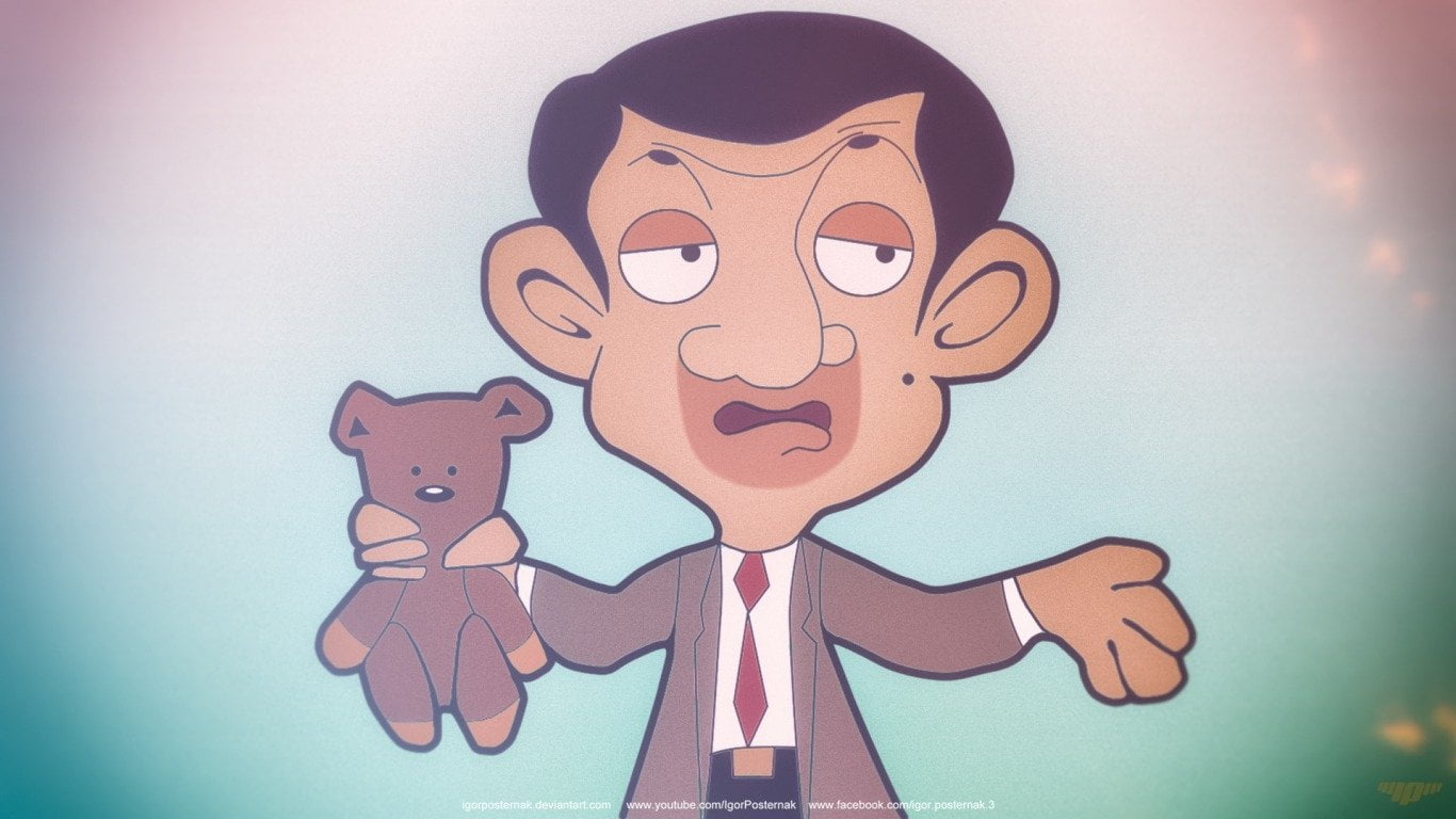emotion, celebration, Mr. Bean, Movie, front view, humor, human representation, one person, art and craft, wall - building feature, fun, Mr Bean, indoors, HD Wallpaper
