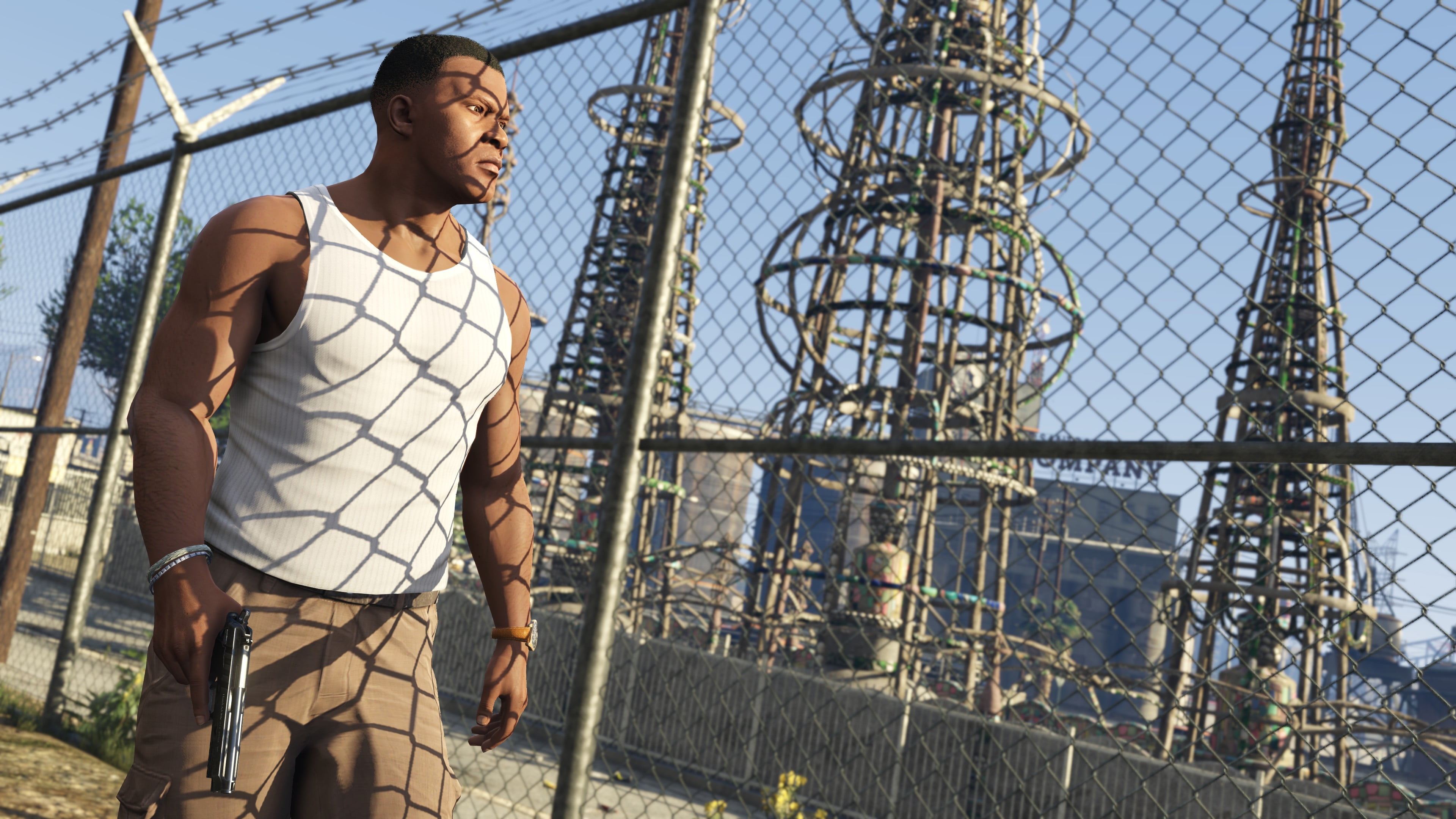 day, men, young men, tank, lifestyles, hairstyle, young women, white, PC gaming, looking away, contemplation, s, leisure activity, boundary, top, 4K, outdoors, HD Wallpaper