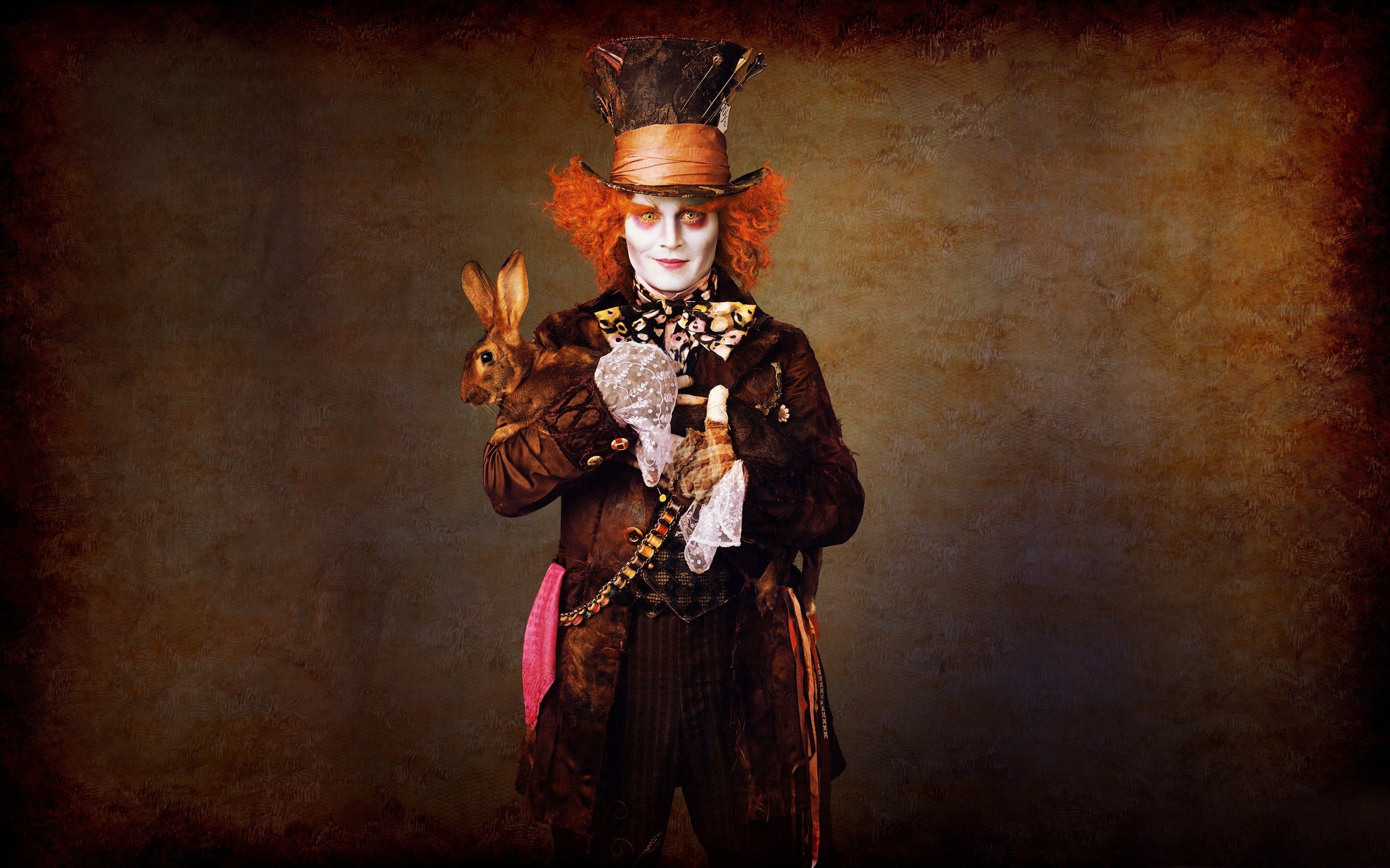 hatter, depp, mad, alice, johnny, wonderland, 2K, HD Wallpaper