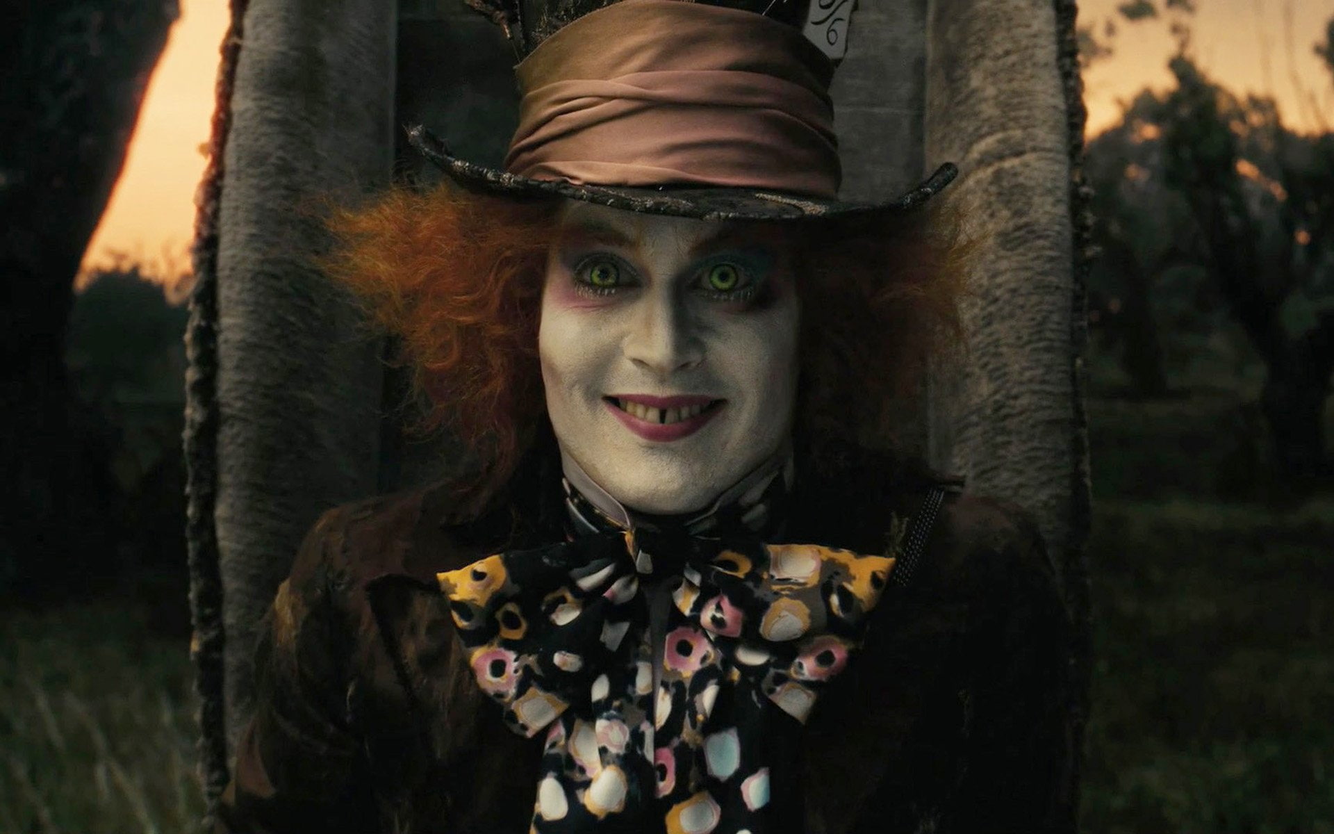 screenshots, hatter, movies, mad, wonderland, alice, johnny, depp, 1080P, HD Wallpaper