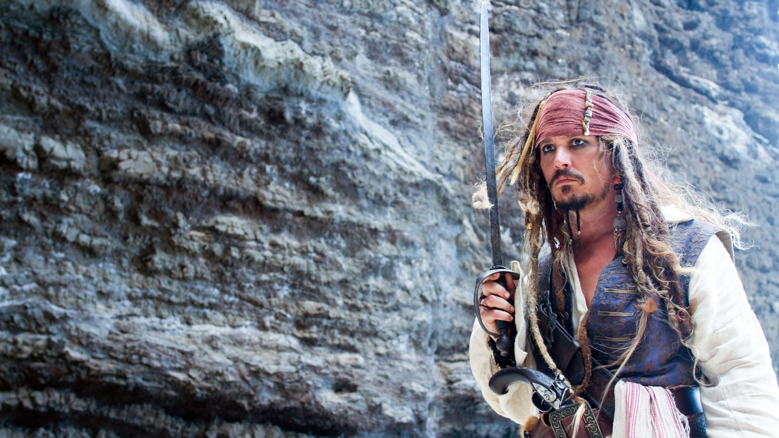 comedy, jack, pose, johnny depp, pirates, sparrow, 2K, HD Wallpaper