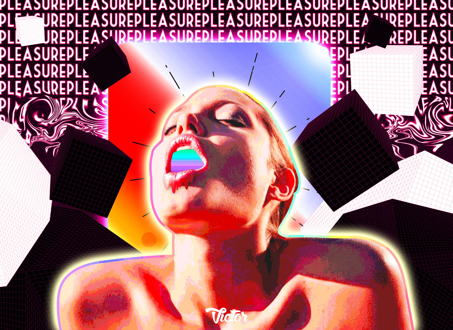 emotions, 00111 (Artist), edit, people, colorful, sculpture, 1080P, HD Wallpaper
