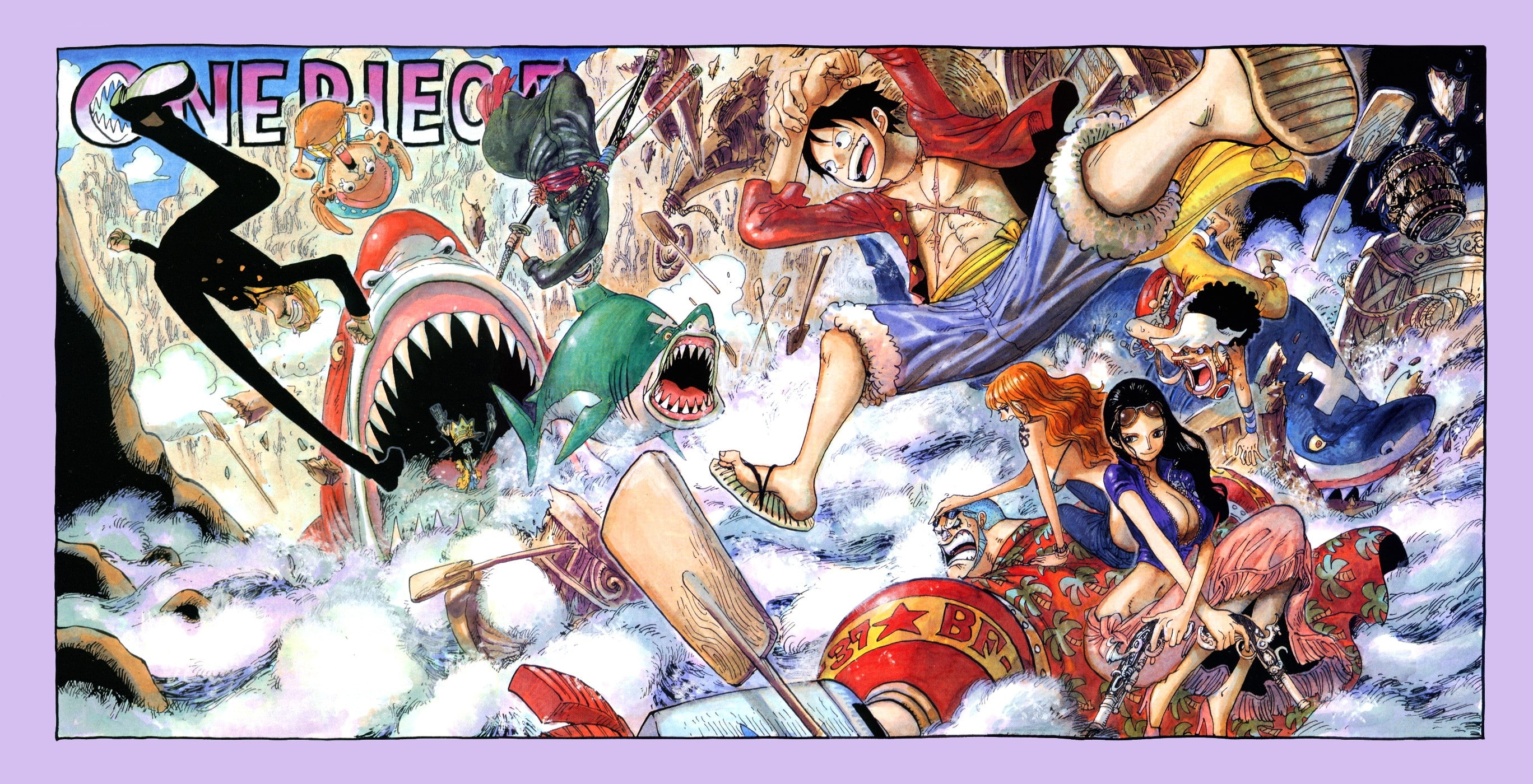 piece, strawhat, x, hd, 2K, pirates, One Piece (anime), Manga, art, one, anime, HD Wallpaper