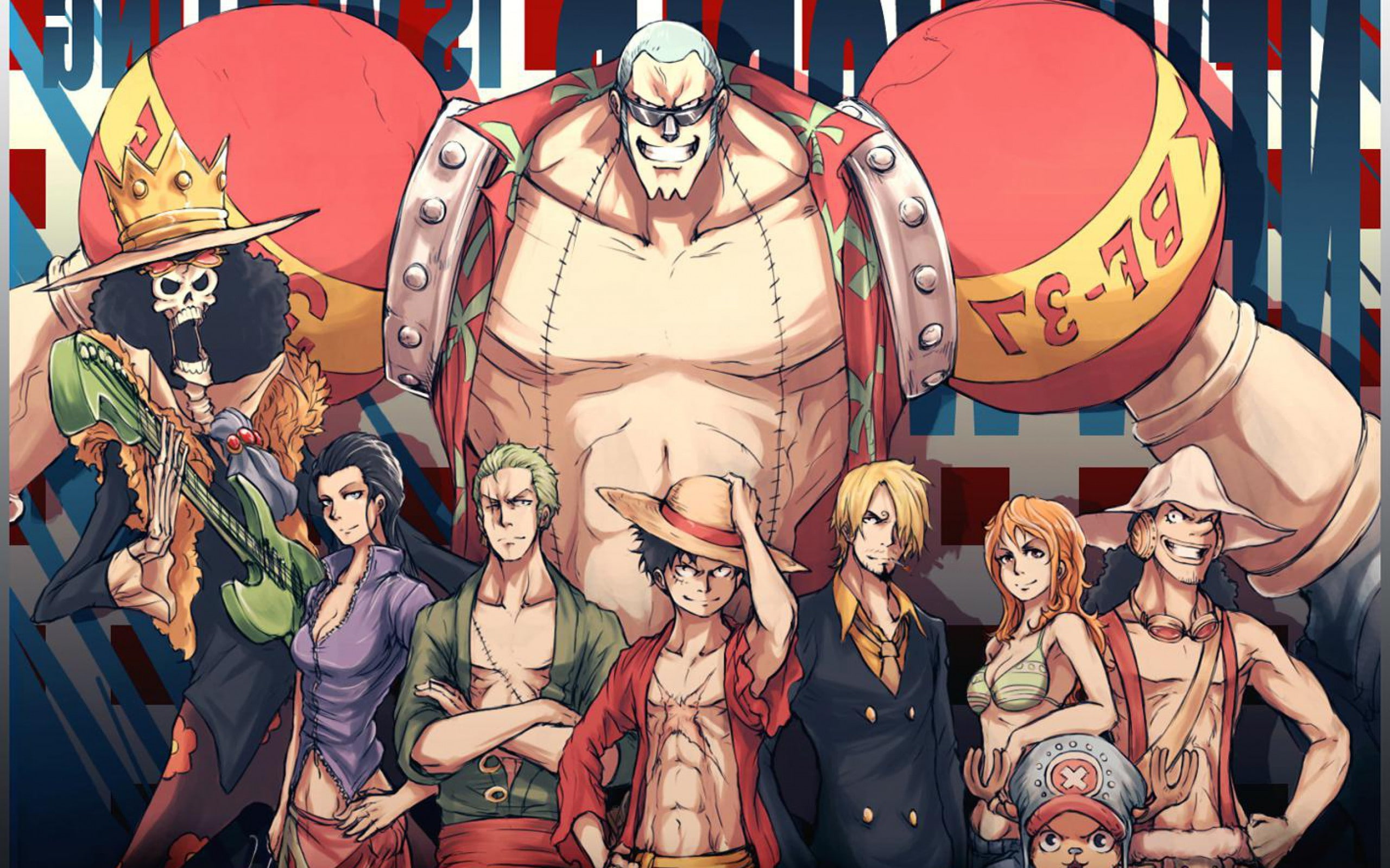 One Piece, Franky, Nami, Tony Tony Chopper, manga, Monkey D. Luffy, Ussop, Roronoa Zoro, anime, 2K, Nico Robin, HD Wallpaper