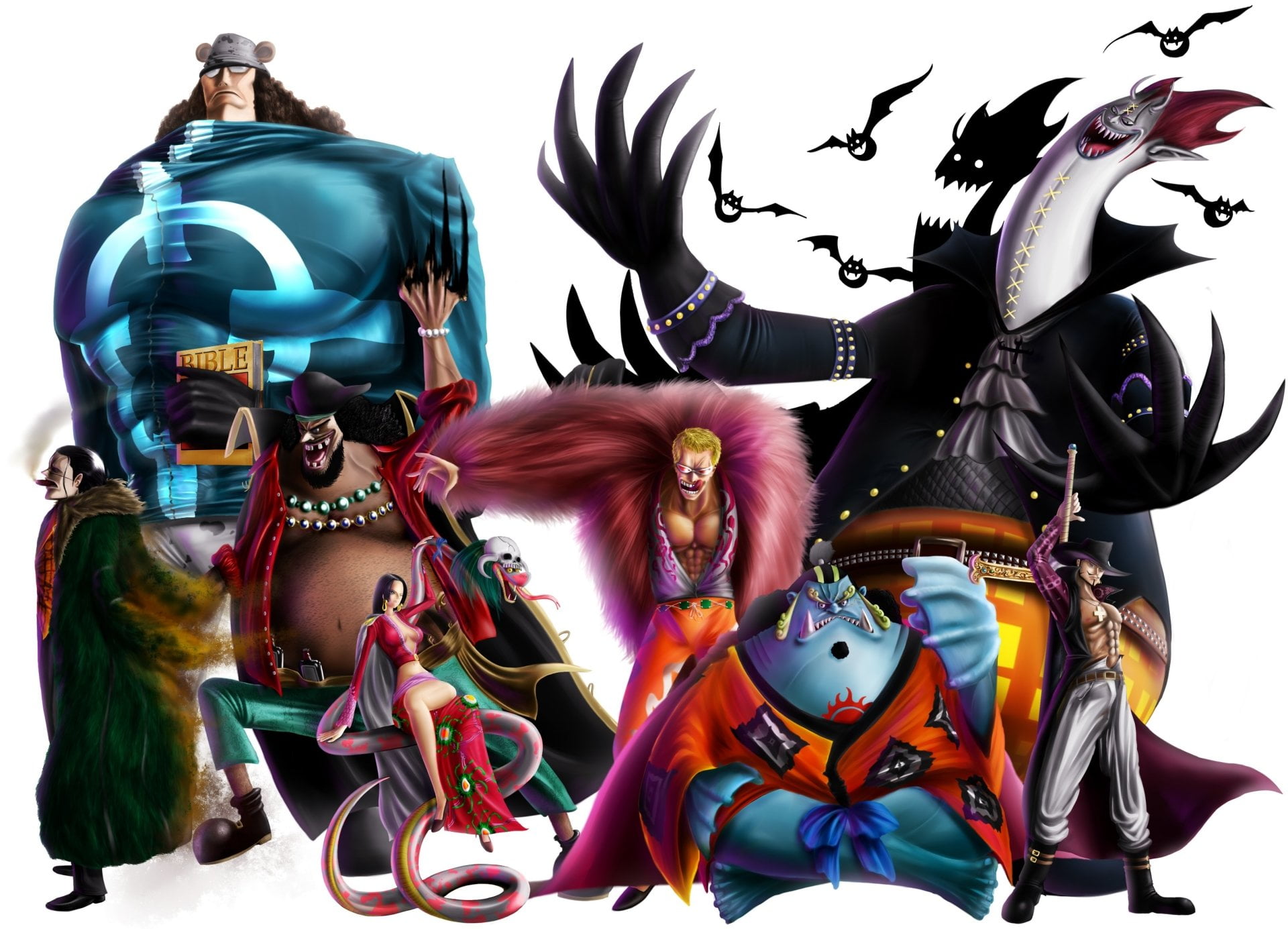festival, Bartholomew Kuma, male likeness, multi colored, One Piece, still life, day, art and craft, Marshall D. Teach, Gekko Moriah, 1080P, indoors, no people, HD Wallpaper