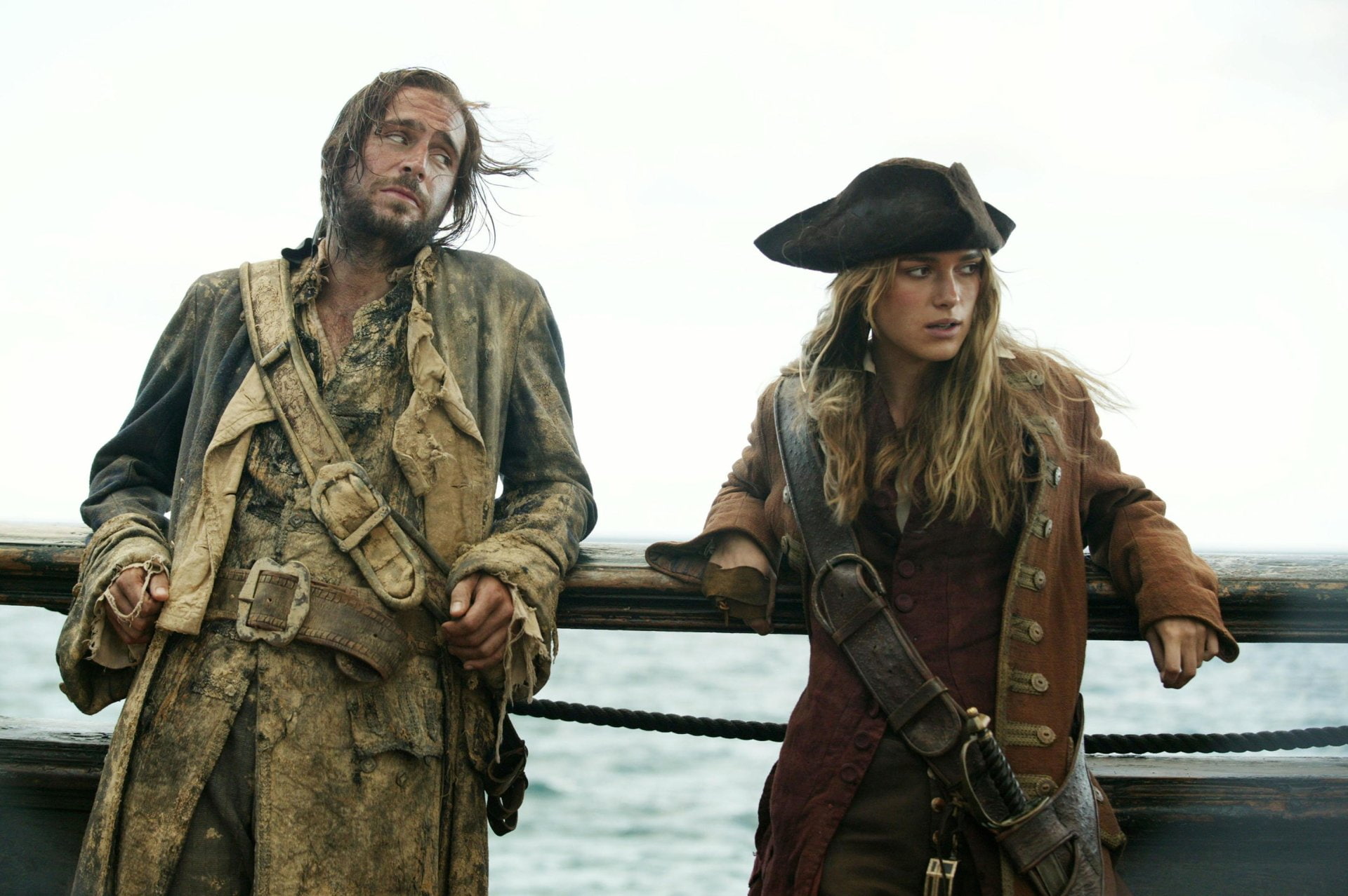 Jack Davenport, Pirates Of The Caribbean: Dead Mans Chest, Keira Knightley, Elizabeth Swann, Pirates Of The Caribbean, 1080P, James Norrington, HD Wallpaper