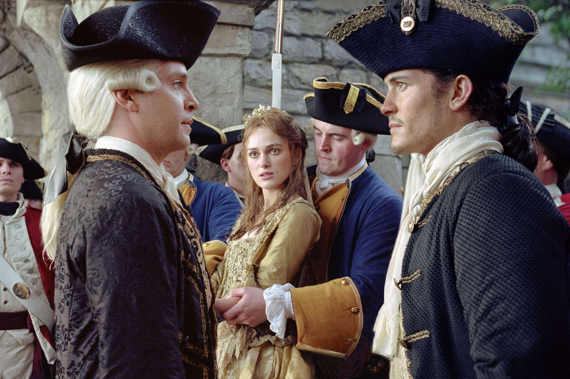 1080P, Pirates Of The Caribbean, Lord Beckett, Keira Knightley, Will Turner, Elizabeth Swann, Pirates Of The Caribbean: Dead Mans Chest, Orlando Bloom, HD Wallpaper